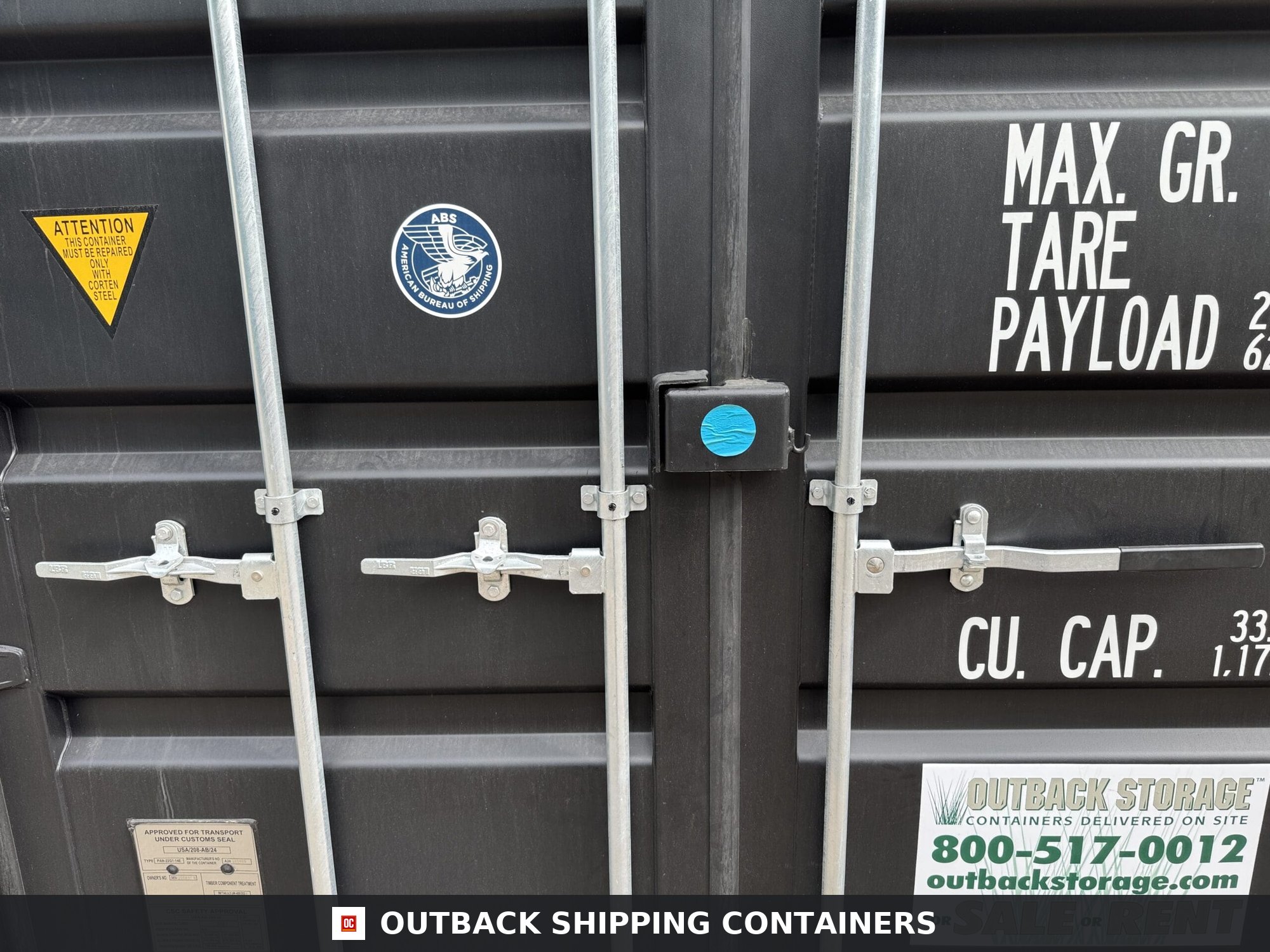 20ft New Shipping Container – Wind & Watertight – Black — 20ft — new (image 4 of 12)