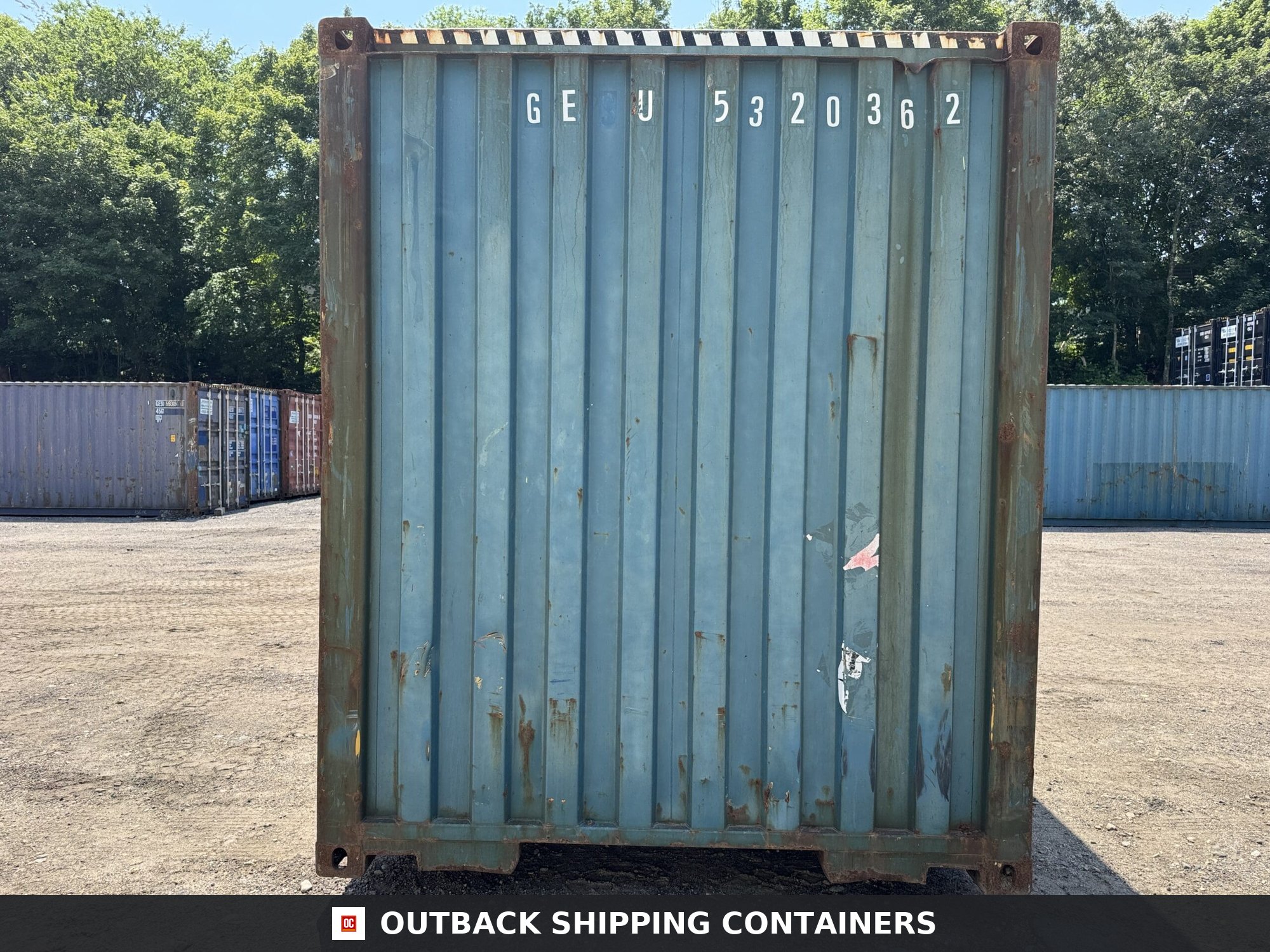 40ft Used High Cube Shipping Container – Wind & Watertight – Blue — 40ft — used (image 8 of 12)