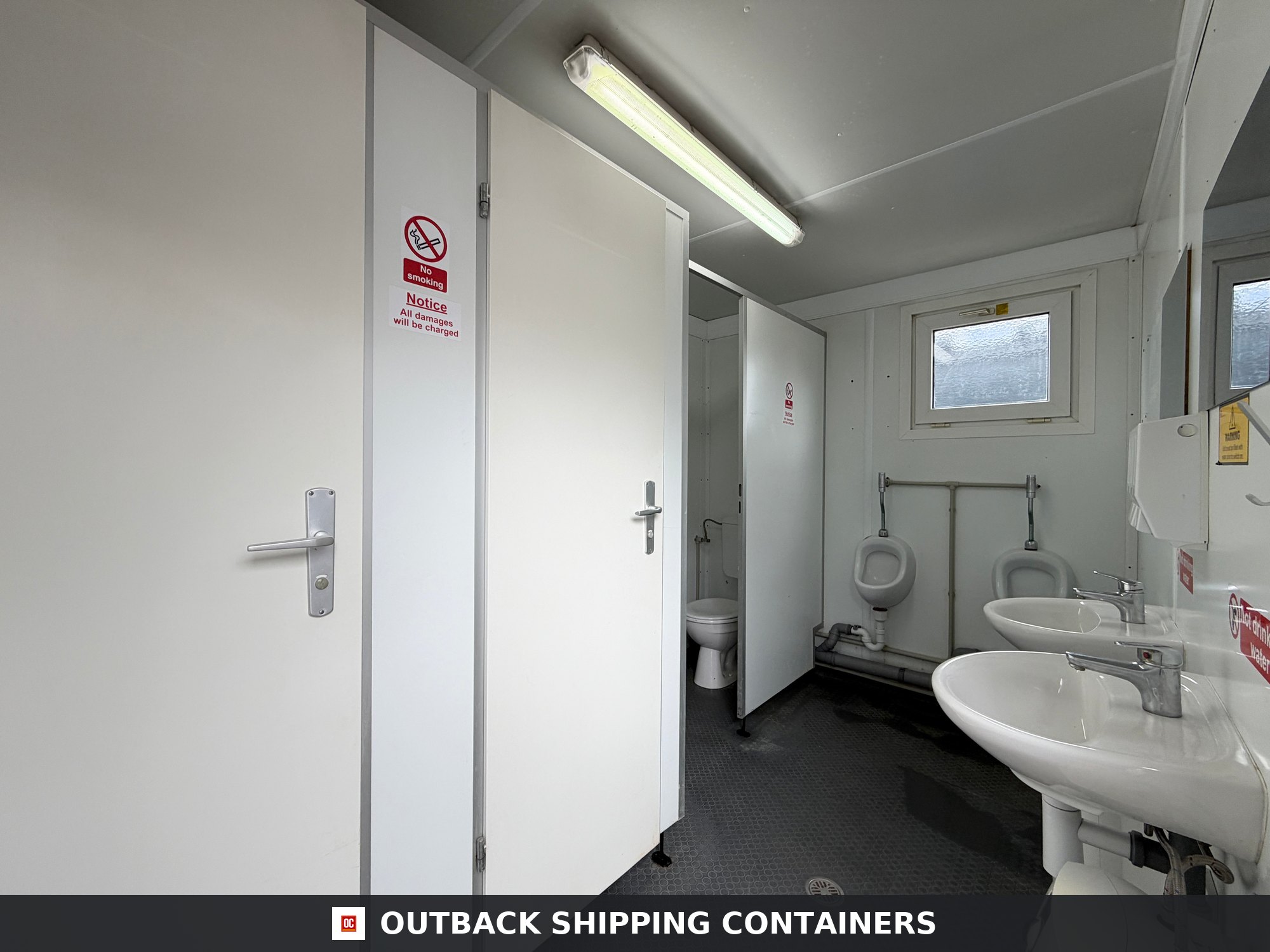 16 x 8 ft for Sale — Interior Detail | Outback Shipping Containers 16 x 8 ft — 3 + 1 Toilet Block — Portable Building — Site Accommodation - image 6