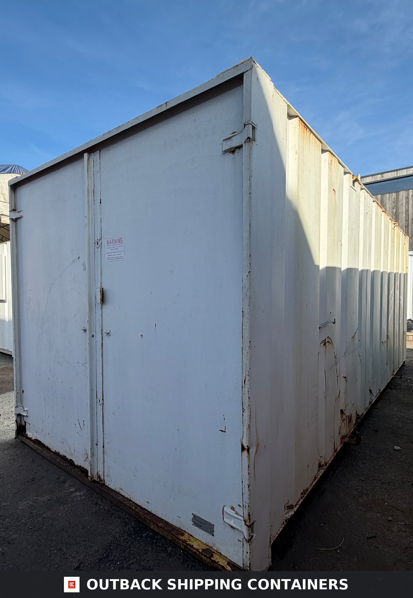 20x8 ft Anti-Vandal Store 20ft x 8ft for Sale — Side Profile View | Outback Shipping Containers 20x8 ft Anti-Vandal Store — Storage Container (Reduced) — gallery view 2