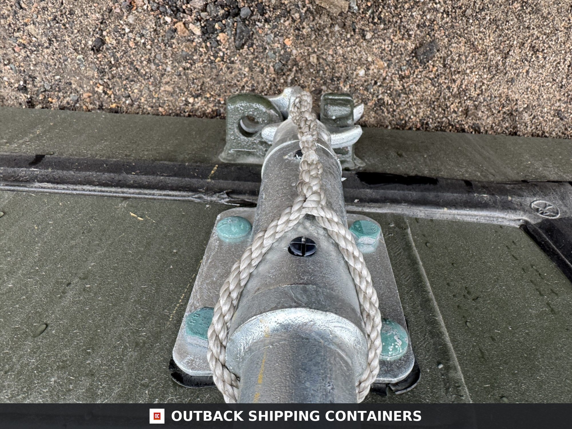 40ft New High Cube Shipping Container — Door and Entry Detail | Outback Shipping Containers 45 40ft New High Cube Shipping Container – Wind & Watertight — 40ft — new (image 7 of 12)