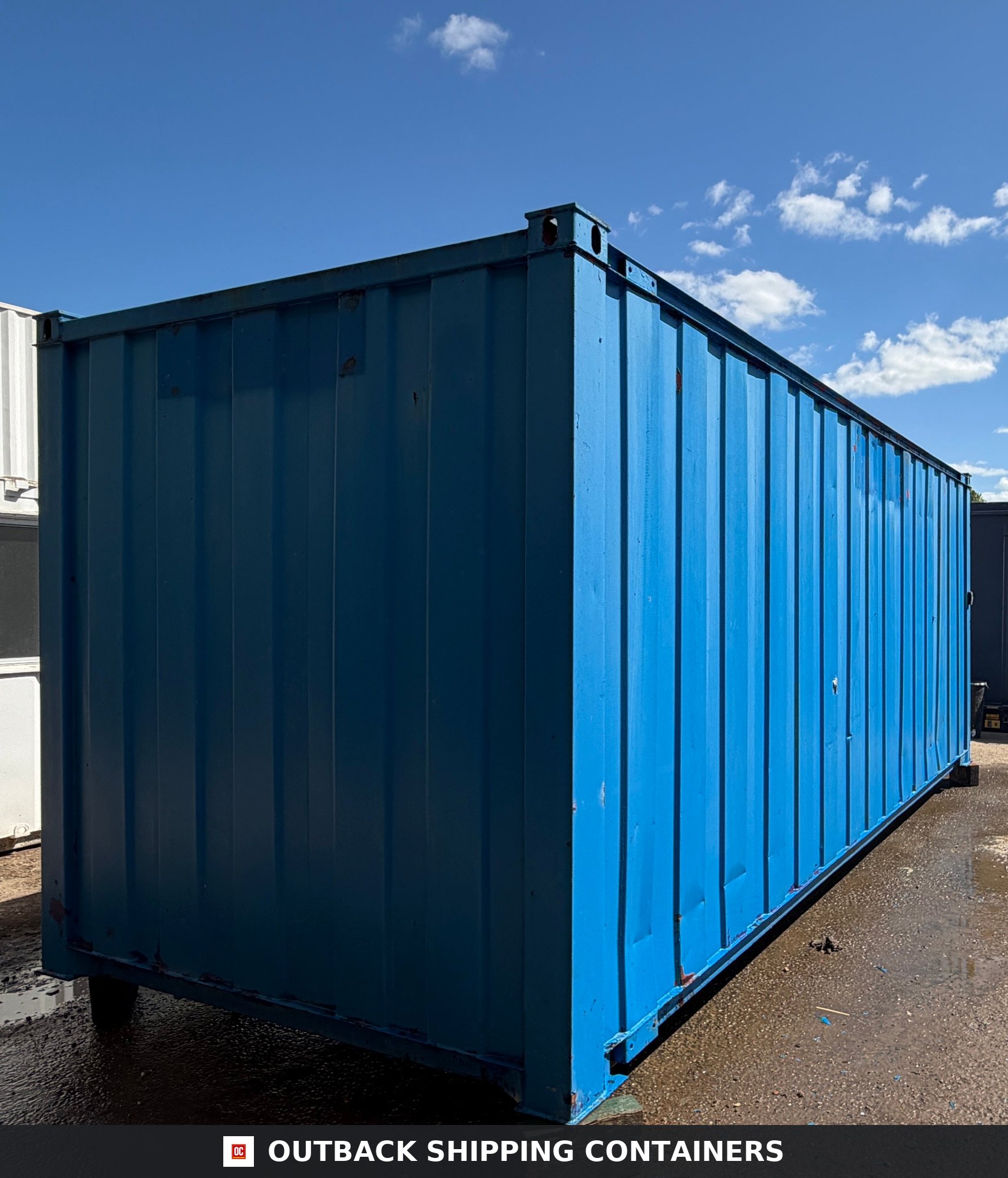 21x8 ft Anti-Vandal Store 21ft x 8ft — Window and Shutter Detail | Outback Shipping Containers 21x8 ft Anti-Vandal Store — Storage Container (Unrefurbished) — gallery view 8