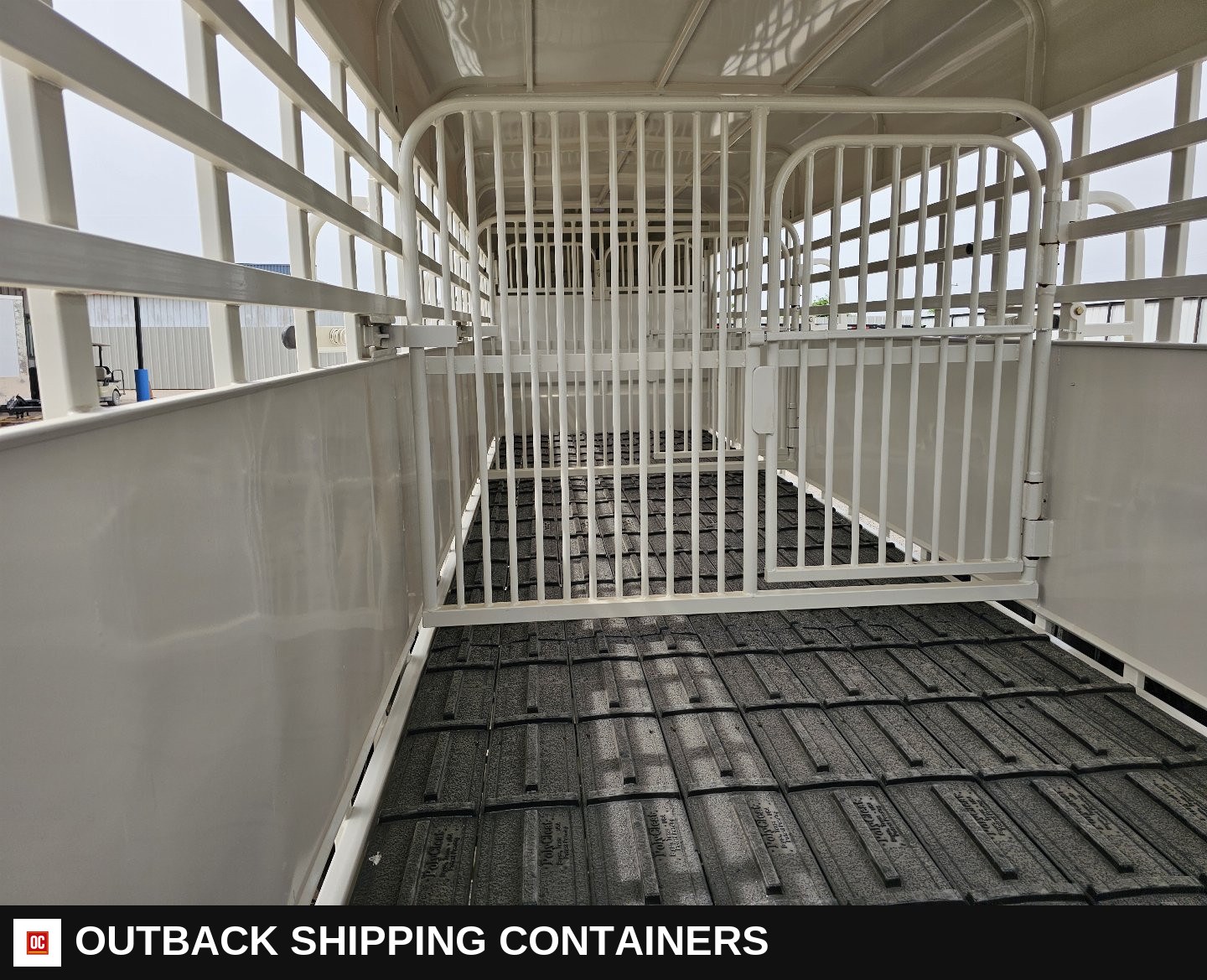 2025 Big Bend 6’8"X24' Stock / Stock Combo Trailer — Center Divider Gate | Outback Shipping Containers 2025 Big Bend 6’8"X24' Stock / Stock Combo Trailer for sale — center divider gate
