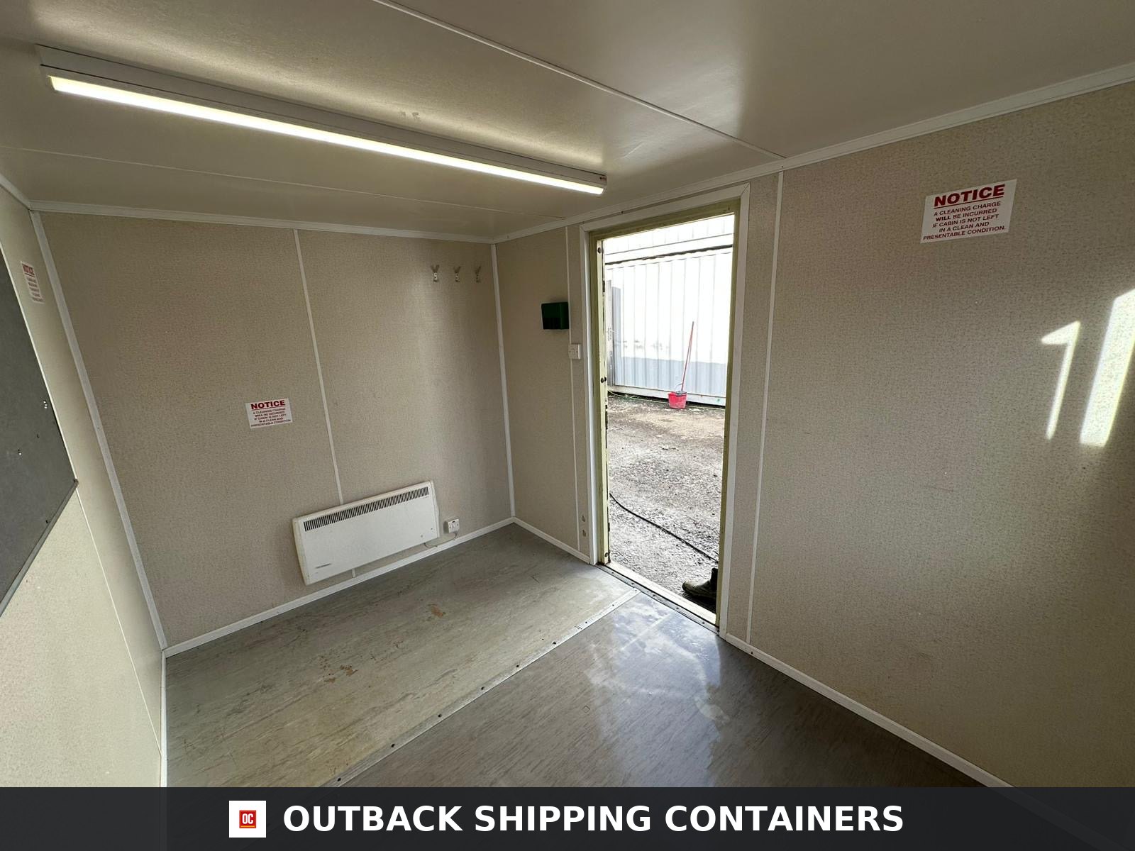 21x8ft for Sale — Interior View | Outback Shipping Containers 2 3 4 5 6 7 21x8ft — Office & Storage Unit 50/50 Split — Cabin / Container Store — Portable Anti-Vandal Building - image 4