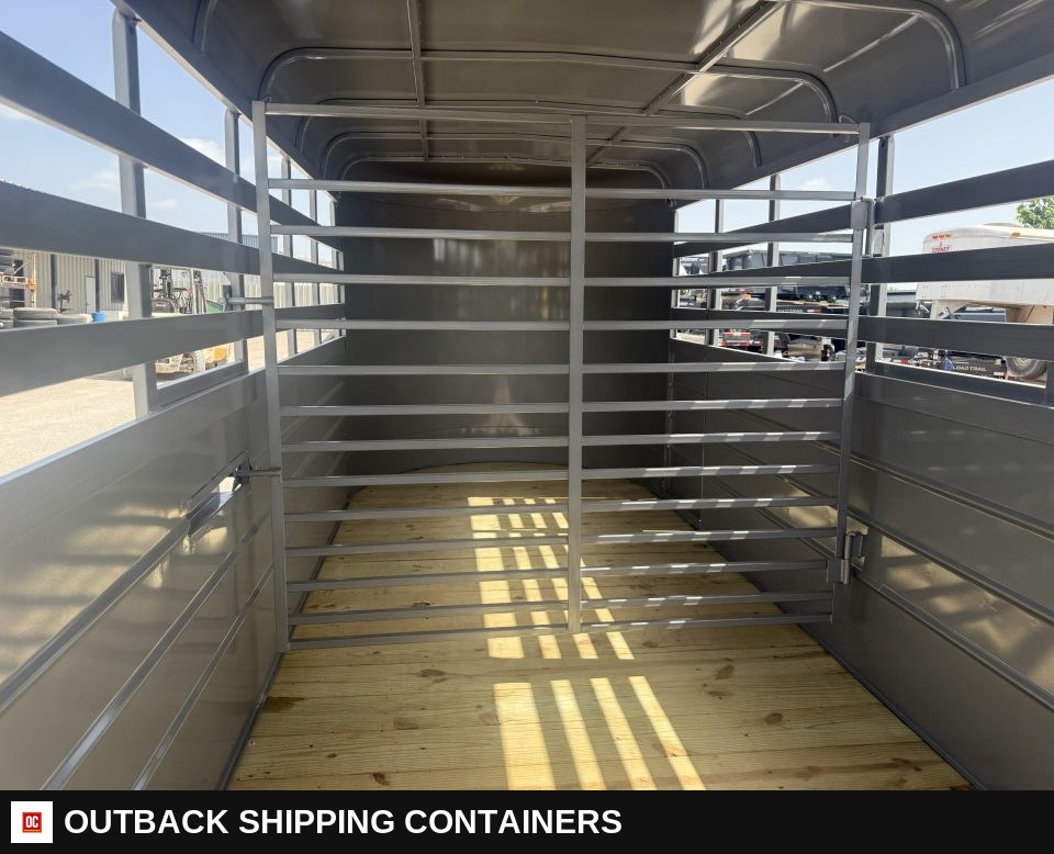 2026 WW AA 6X16 Livestock Stock Combo Trailer — Center Divider Gate | Outback Shipping Containers 2026 WW AA 6X16 Livestock Stock Combo Trailer for sale — center divider gate