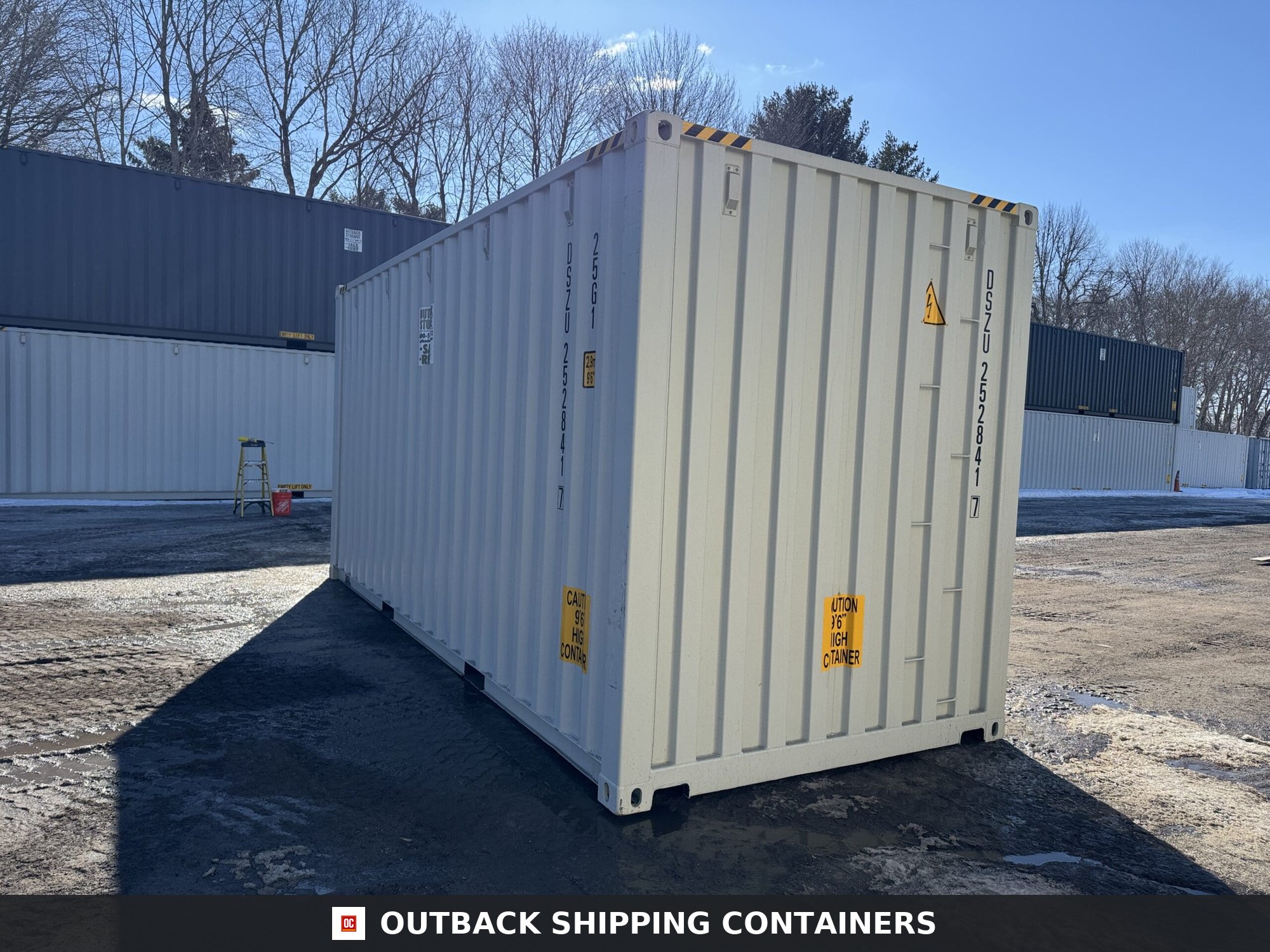 20ft New High Cube Shipping Container – Wind & Watertight – Gray — 20ft — new (image 10 of 12)