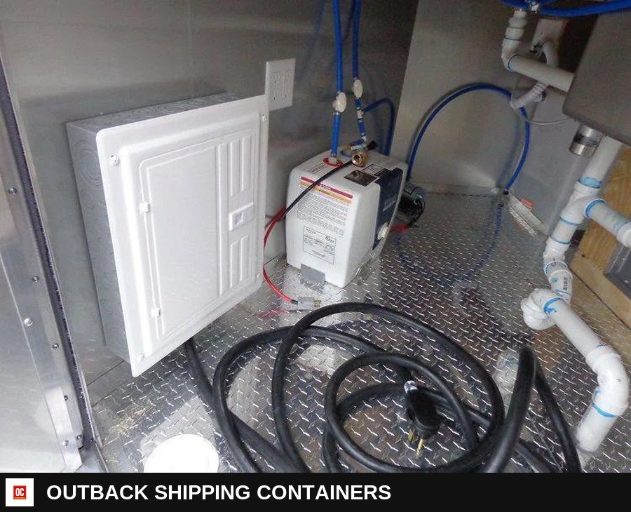 8.5 x 14 White Custom Enclosed Kitchen Concession Trailer — Driver-Side Profile | Outback Shipping Containers 8.5 x 14 White Custom Enclosed Kitchen Concession Trailer for sale — driver-side profile