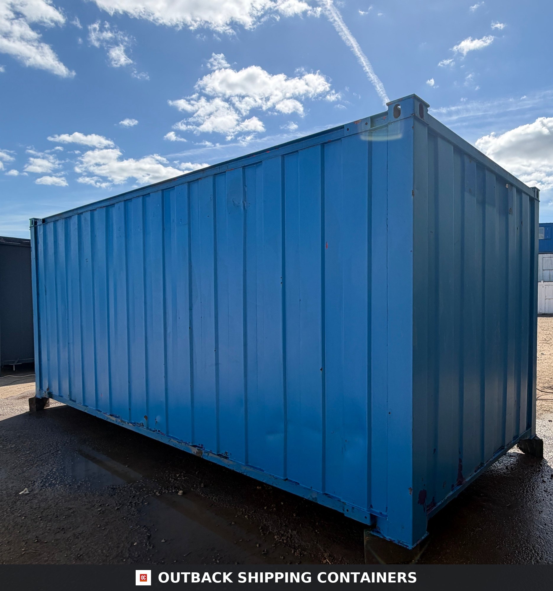 21x8 ft Anti-Vandal Store 21ft x 8ft — Door and Entry Detail | Outback Shipping Containers 21x8 ft Anti-Vandal Store — Storage Container (Unrefurbished) — gallery view 7