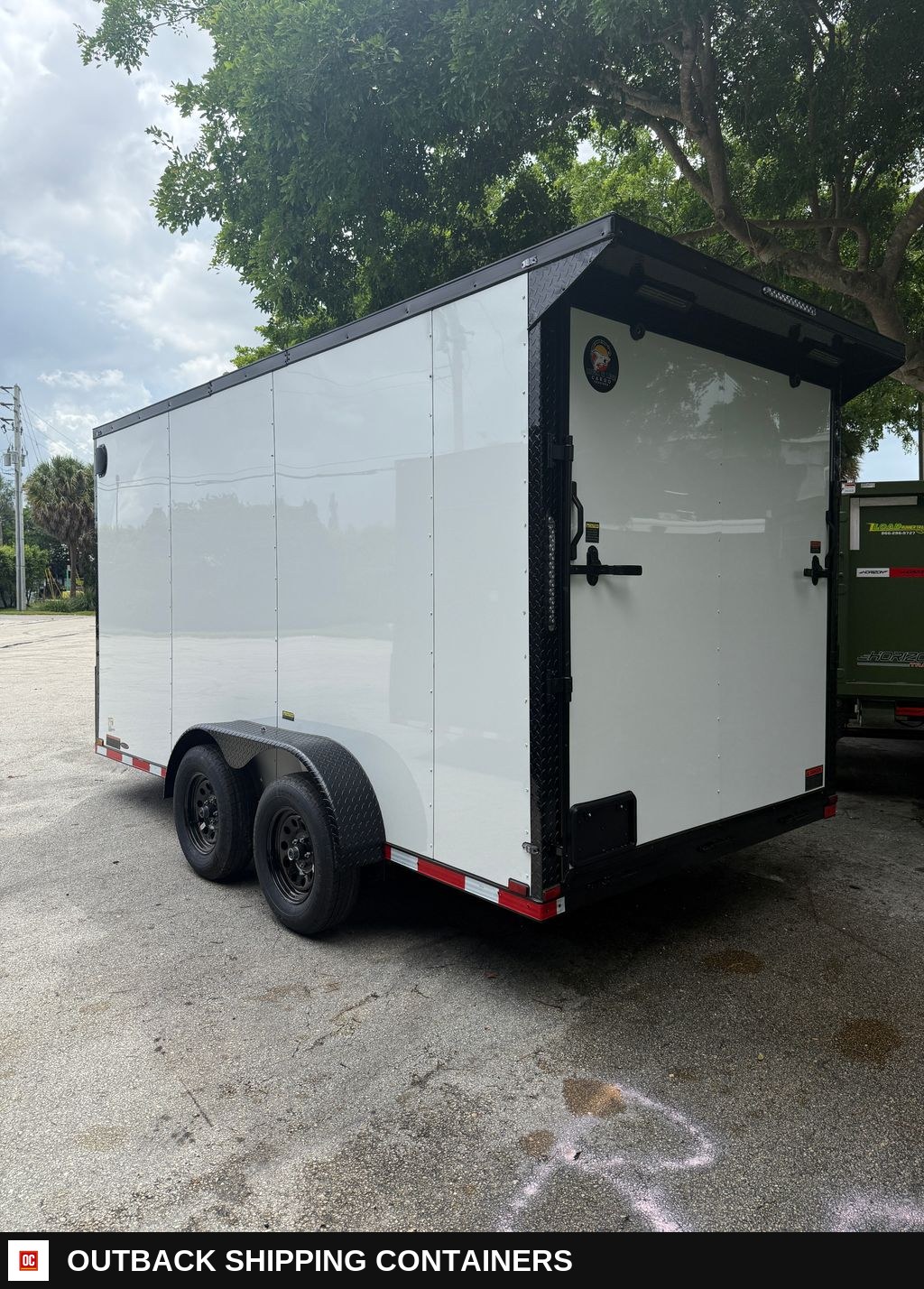New 2027 Hook & Line 7 x 14 Enclosed Trailer 7k GVWR — Undercarriage, Axles And Suspension | Outback Shipping Containers New 2027 Hook & Line 7 x 14 Enclosed Trailer 7k GVWR for sale — undercarriage, axles and suspension