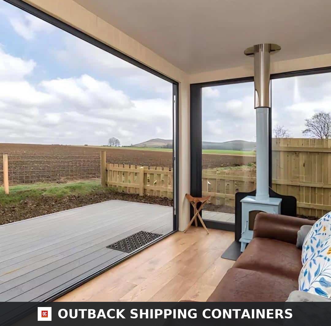 Modern Single-Storey Container House with Spacious Deck, Fully Furnished Portable Tiny Home, Disaster-Resistant Prefab Family House —…