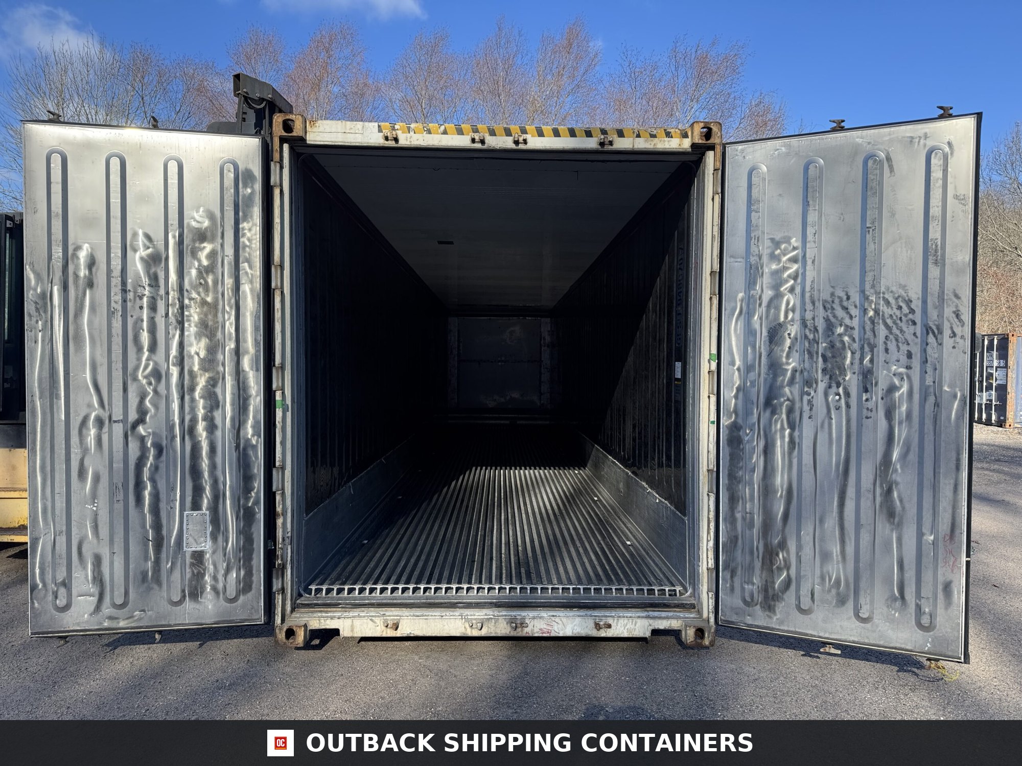 40ft As-Is High Cube Shipping Container – Wind & Watertight – White — 40ft — as_is (image 1 of 12)