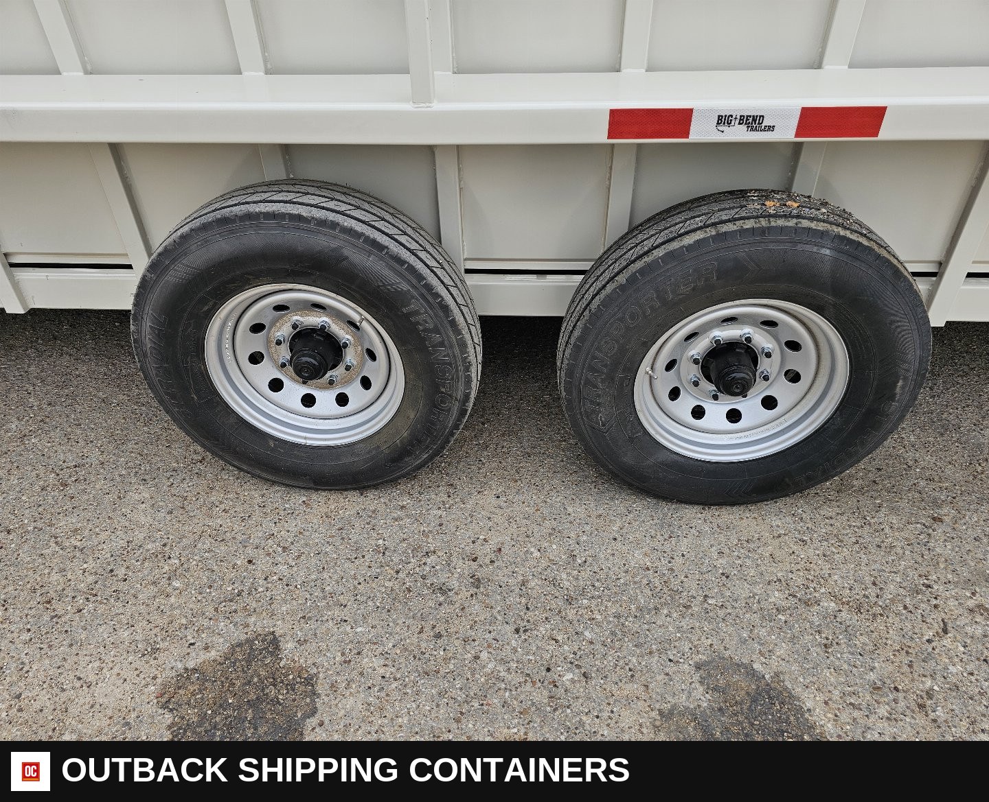 2025 Big Bend 6’8"X24' Stock / Stock Combo Trailer — Gate Latch And Hardware Detail | Outback Shipping Containers 2025 Big Bend 6’8"X24' Stock / Stock Combo Trailer for sale — gate latch and hardware detail
