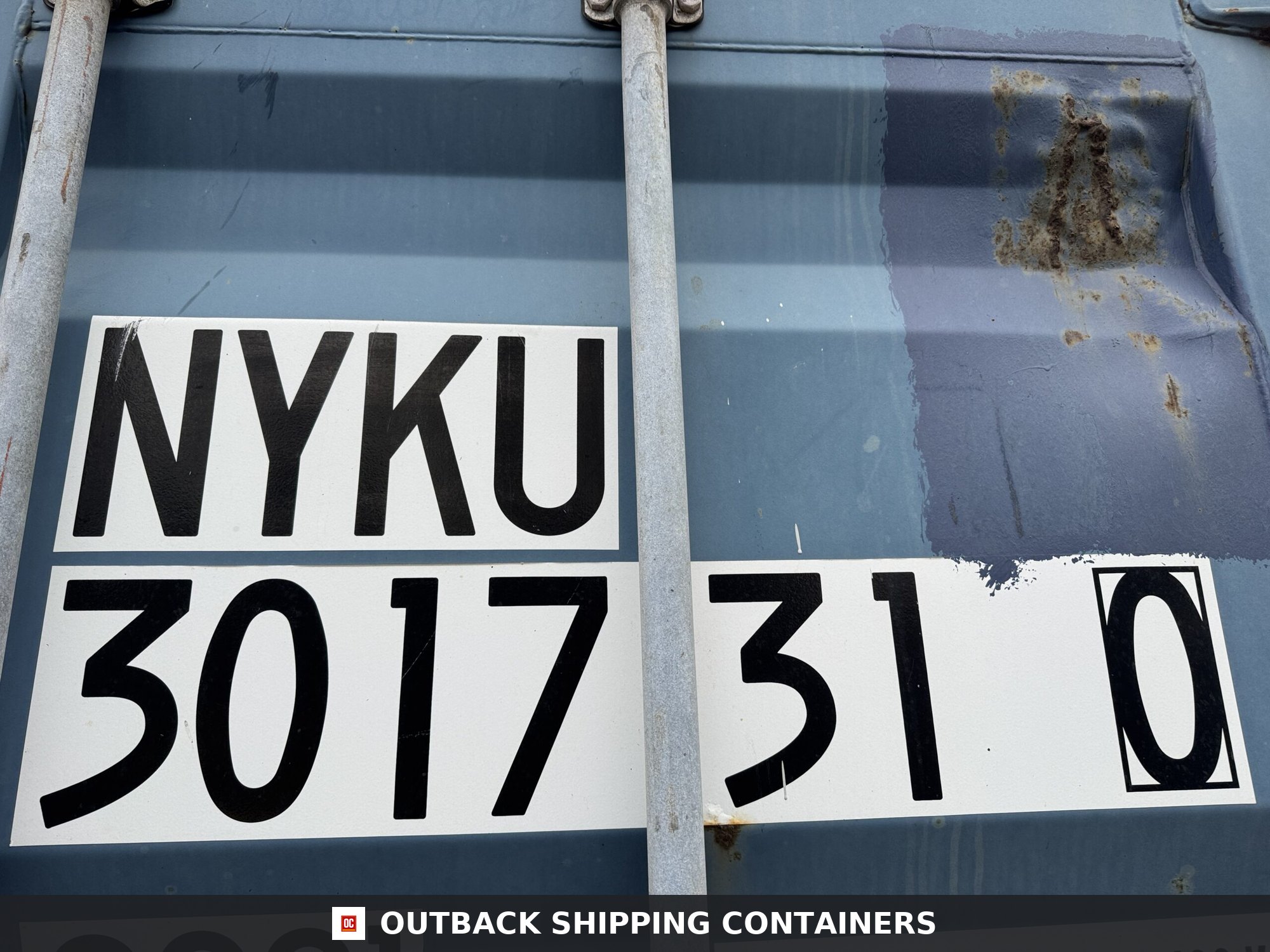 20ft Used Shipping Container – Wind & Watertight – Blue — 20ft — used (image 2 of 12)