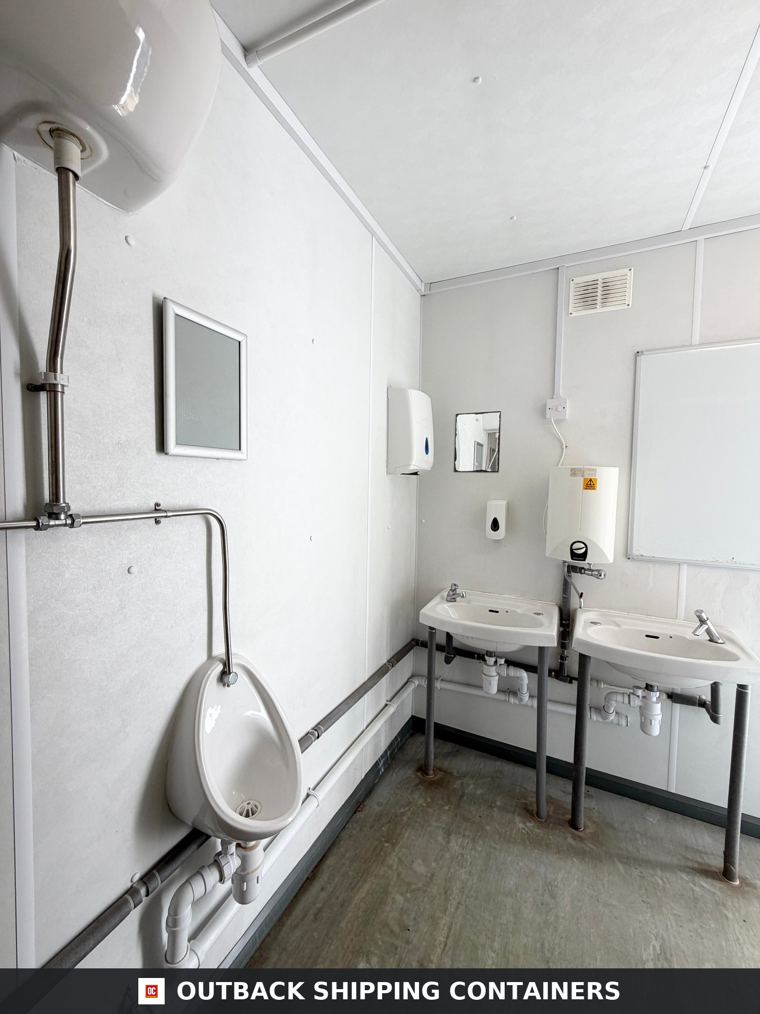 16x9ft for Sale — Interior Detail | Outback Shipping Containers 16x9ft — 3 + 1 Toilet Block — Portable Building — Site Accommodation - image 6
