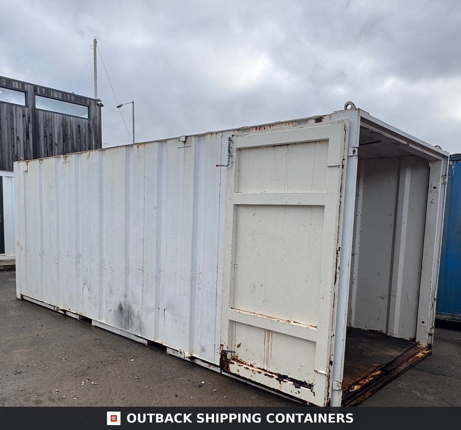 20x8 ft Anti-Vandal Store 20ft x 8ft — Door and Entry Detail | Outback Shipping Containers 20x8 ft Anti-Vandal Store — Storage Container (Reduced) — gallery view 7