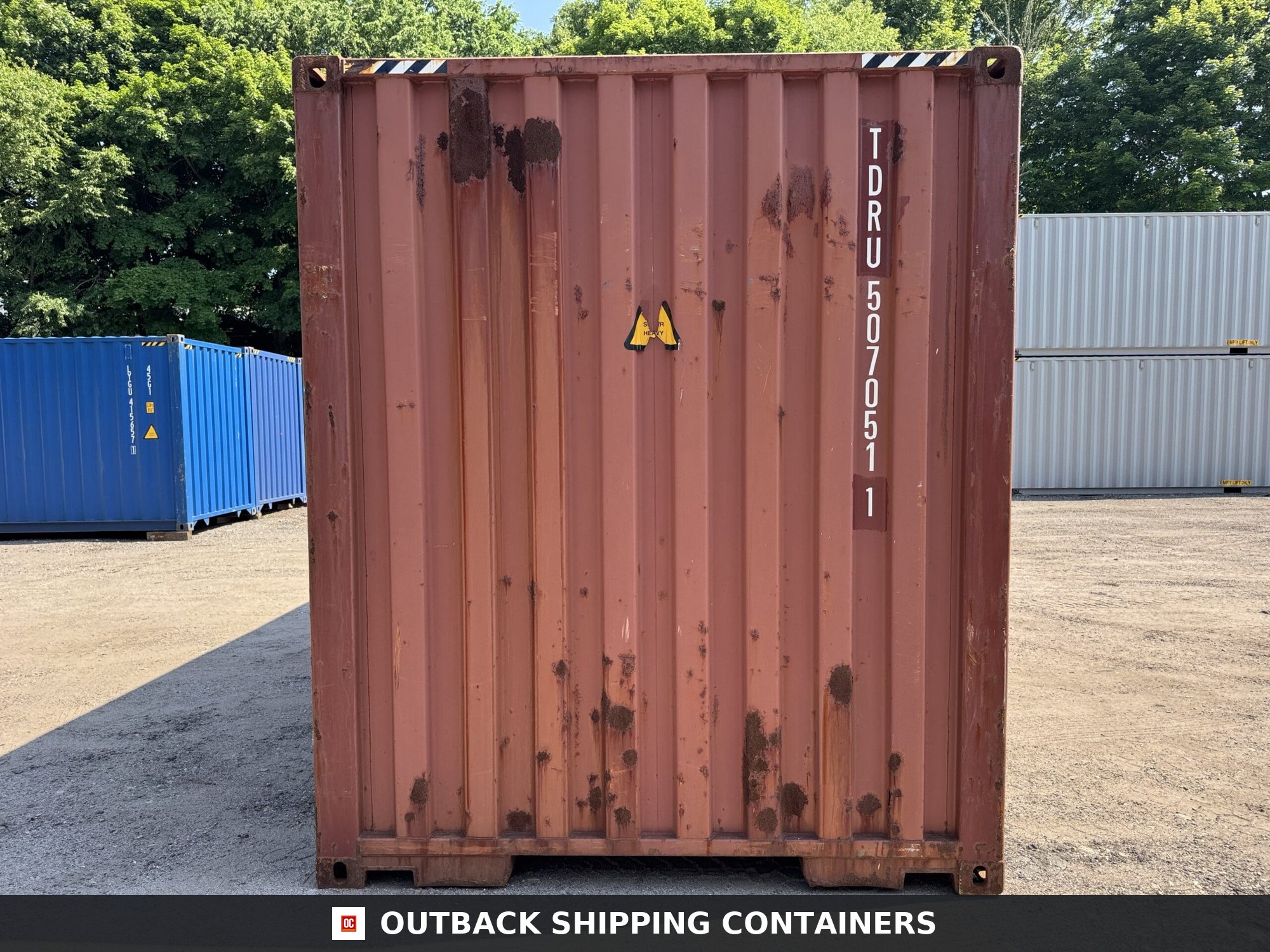 40ft Used High Cube Shipping Container for Sale — Corner Casting and Frame Detail 40ft Used High Cube Shipping Container – Wind & Watertight – Red — 40ft — used (image 10 of 12)