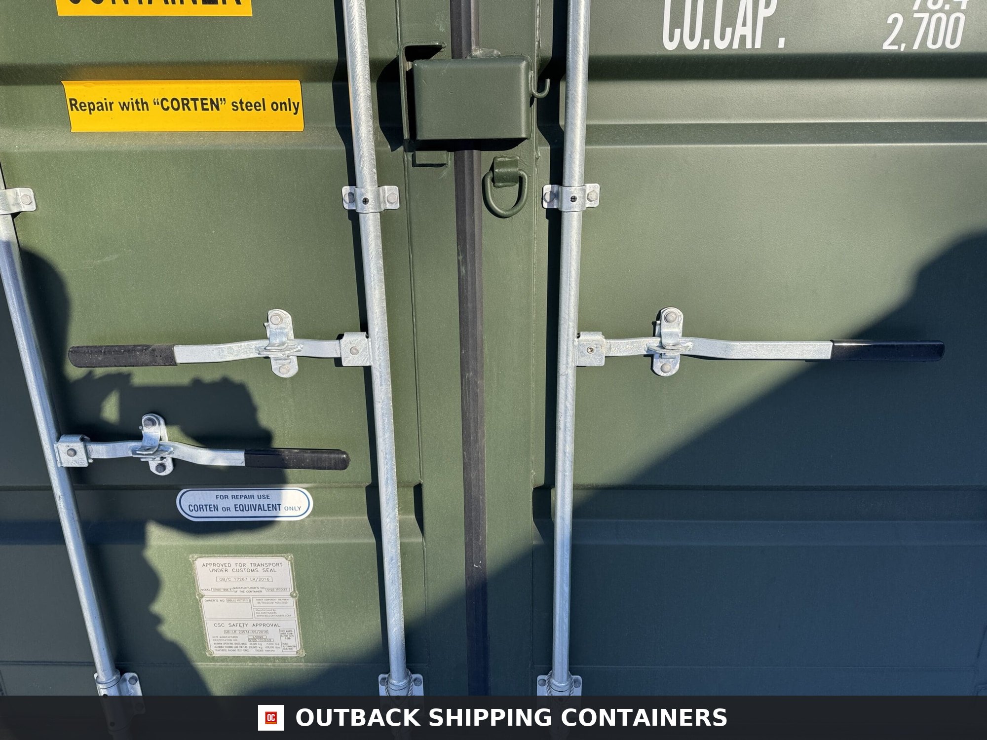 40ft New High Cube Shipping Container – Wind & Watertight – Green — 40ft — new (image 6 of 12)