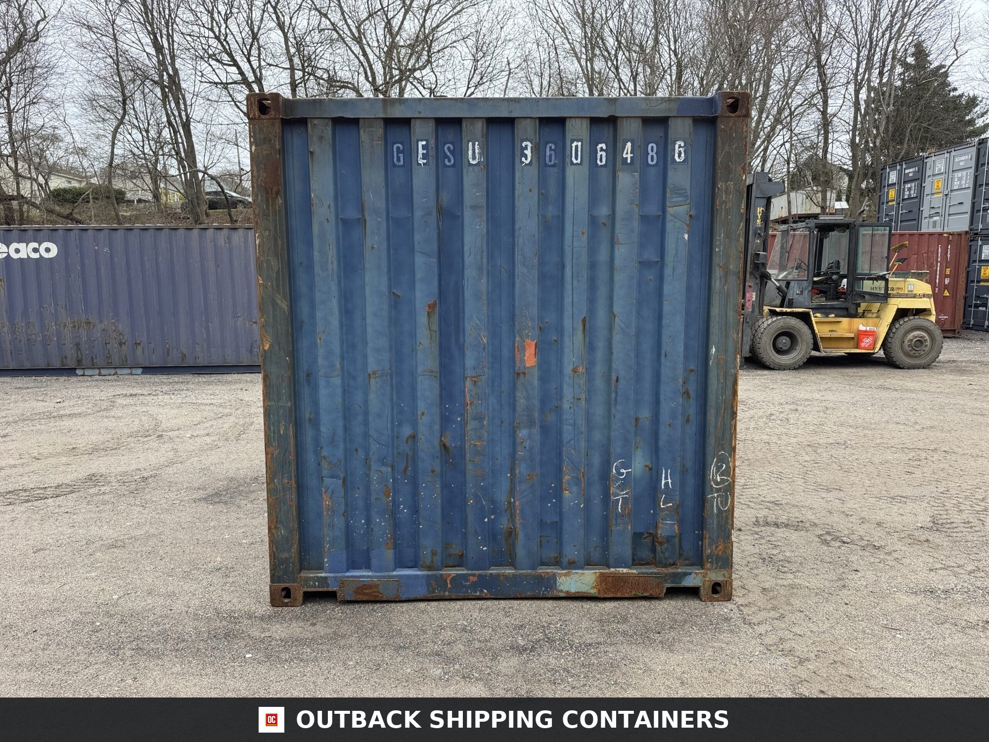 20ft Used Shipping Container – Wind & Watertight – Blue — 20ft — used (image 9 of 12)