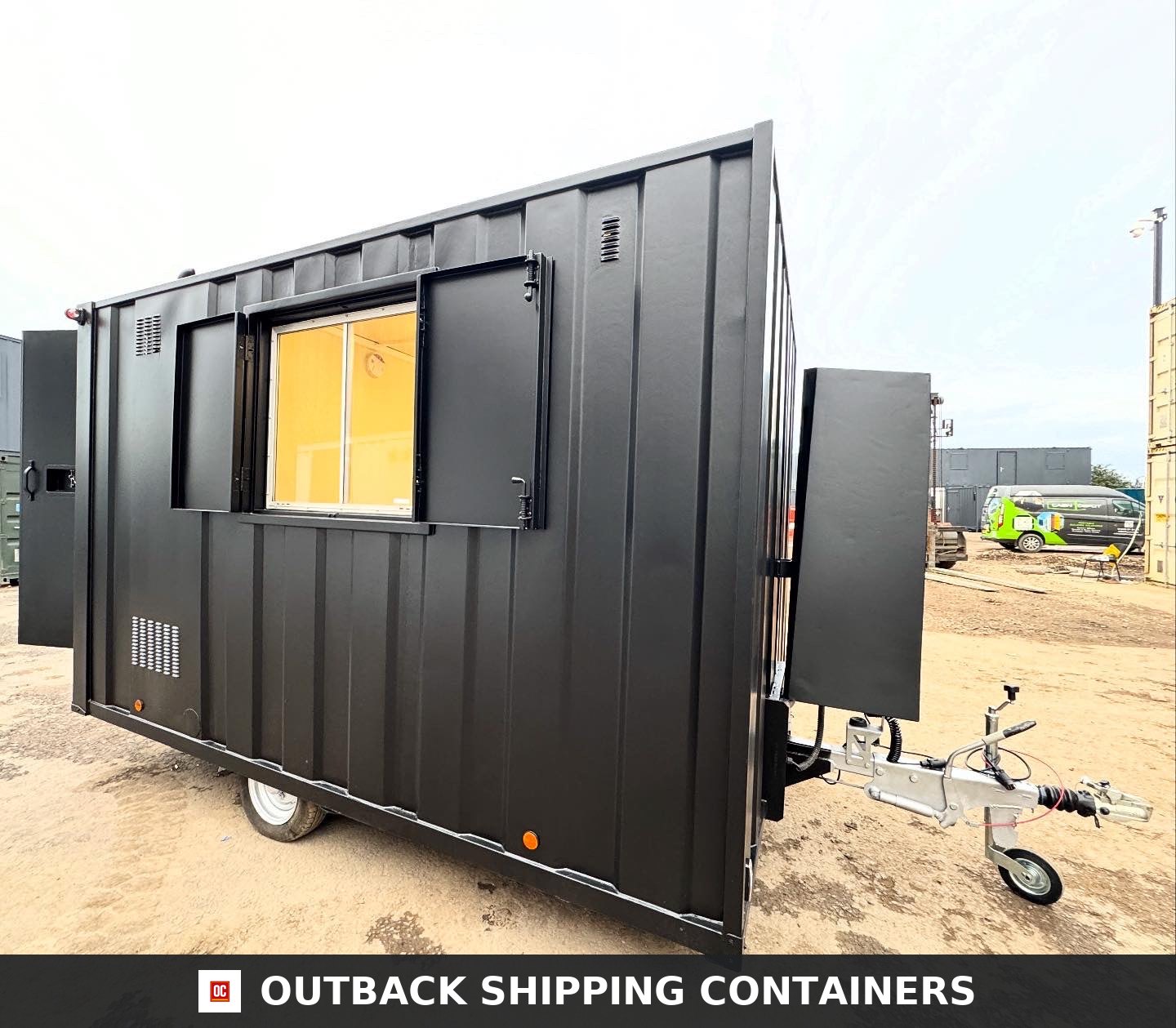 Groundhog Towable Mobile Welfare | Towable Toilet & Canteen | Self — Side Profile View Groundhog Towable Mobile Welfare | Towable Toilet & Canteen | Self Contained | GP 360 | No 1556