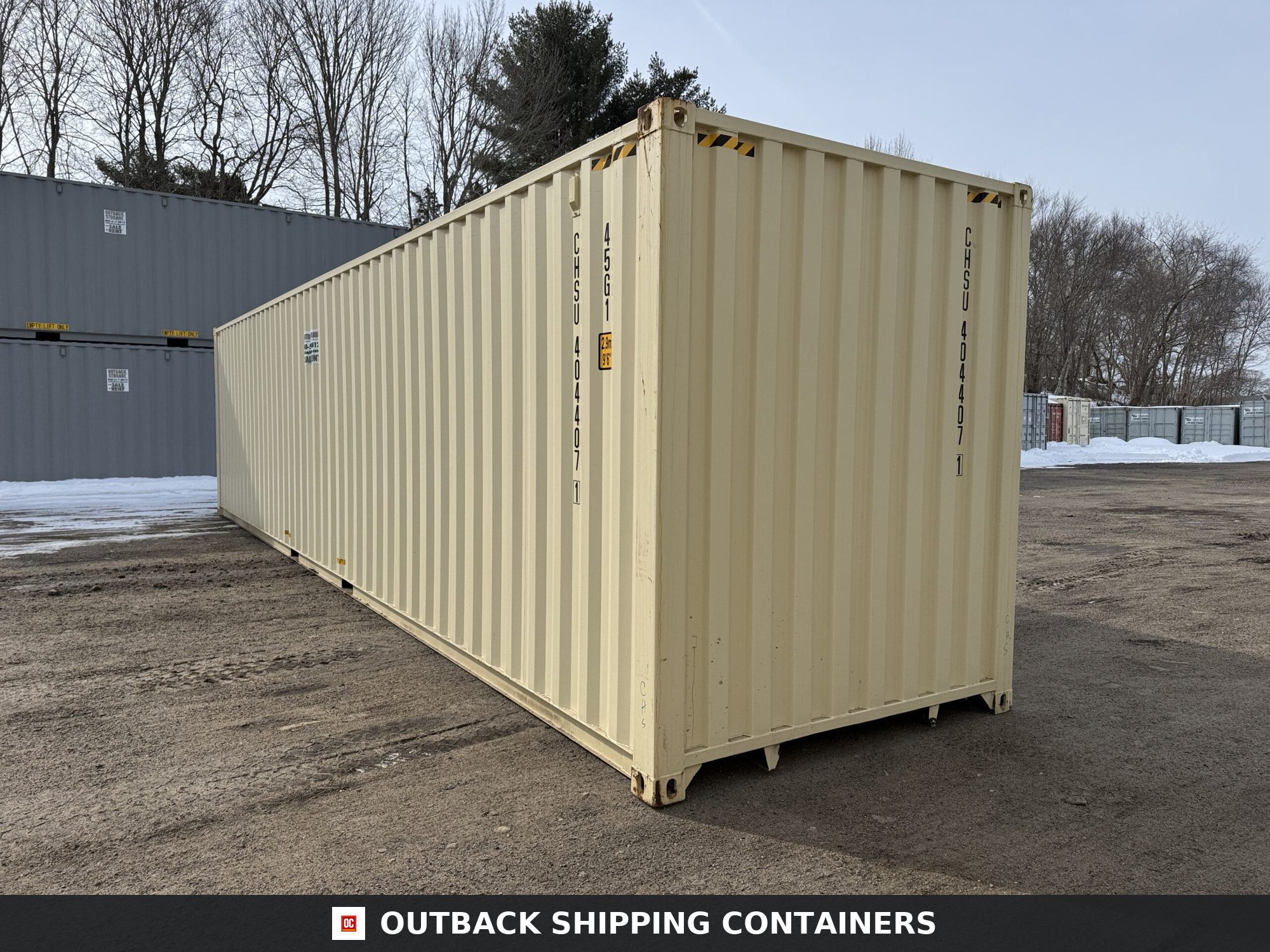 40ft New High Cube Shipping Container – Wind & Watertight – Beige — 40ft — new (image 10 of 12)
