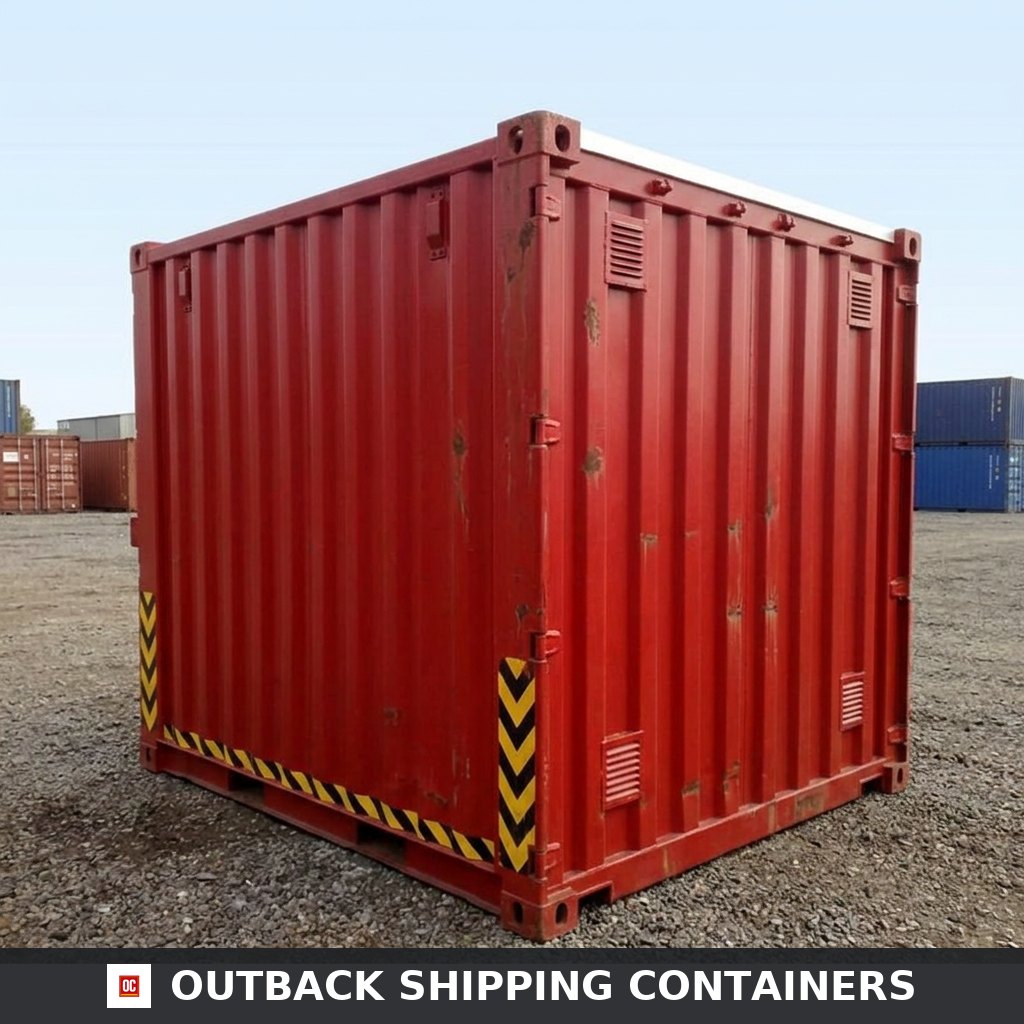 8Ft X 8Ft Raised And Flat Floor Bunded Store — Interior View | Outback Shipping Containers 8Ft X 8Ft Raised And Flat Floor Bunded Store — 8ft — new — storage containers (image 5 of 6)
