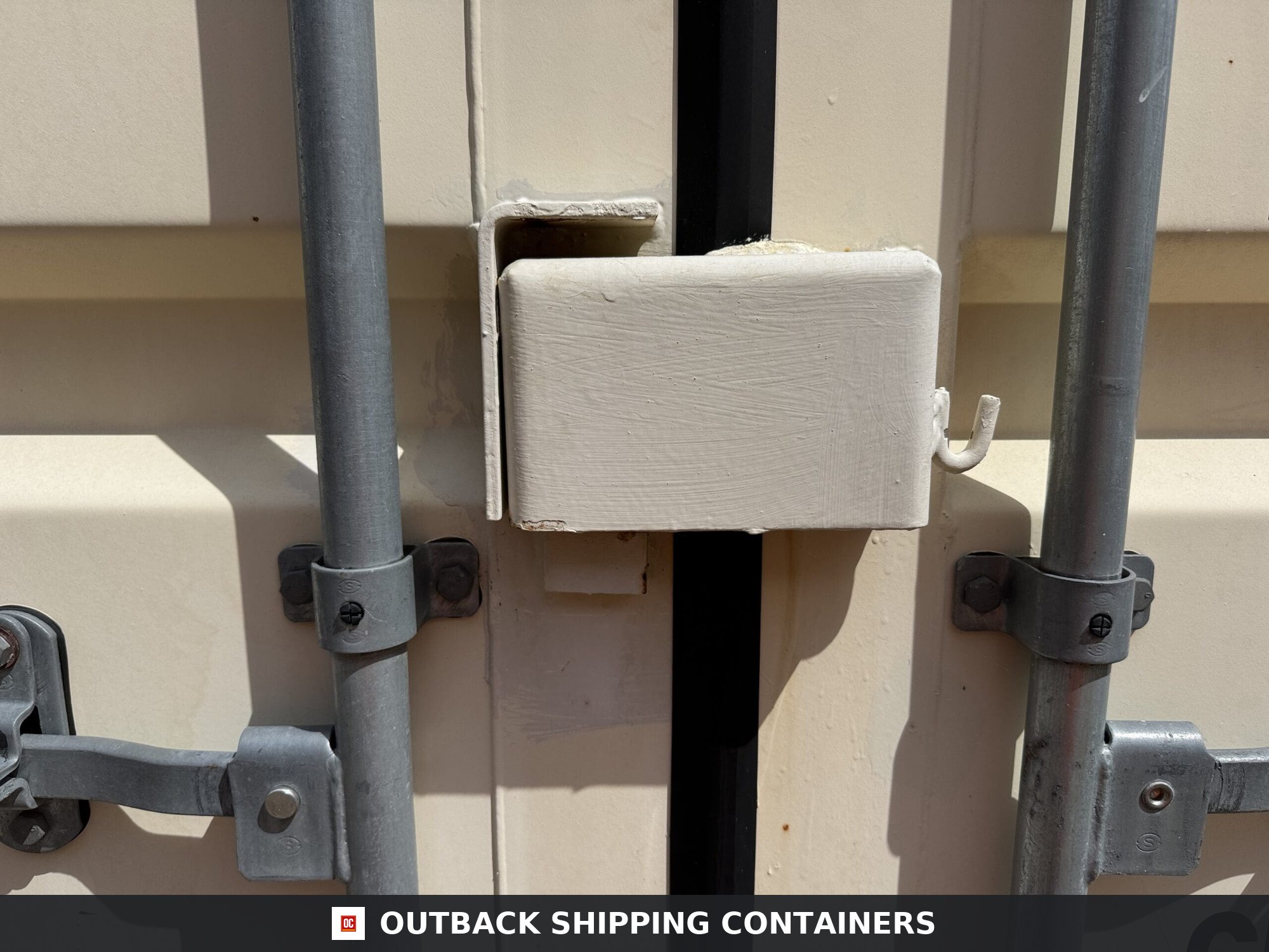 20ft Used Shipping Container – Wind & Watertight – Beige — 20ft — used (image 5 of 12)
