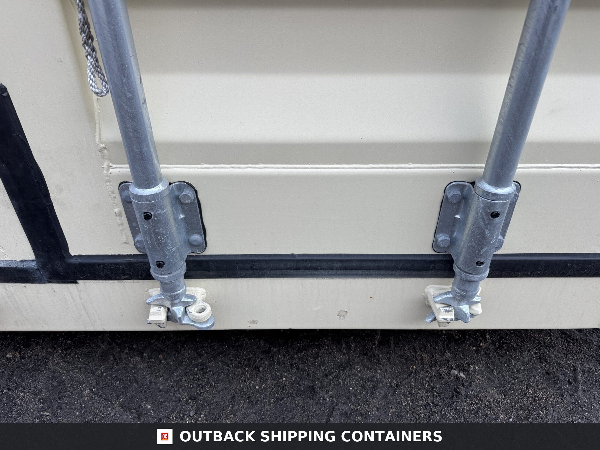 40ft New High Cube Shipping Container – Wind & Watertight – Beige — 40ft — new (image 7 of 12)