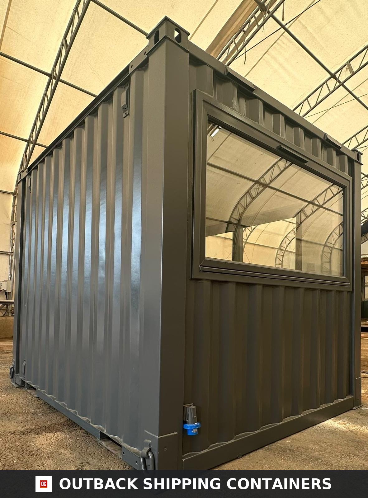 10x8 ft 10X8FT for Sale — Door and Entry Detail | Outback Shipping Containers 10x8 ft — CUSTOM OFFICE / GARDEN ROOM — image 7 of 14