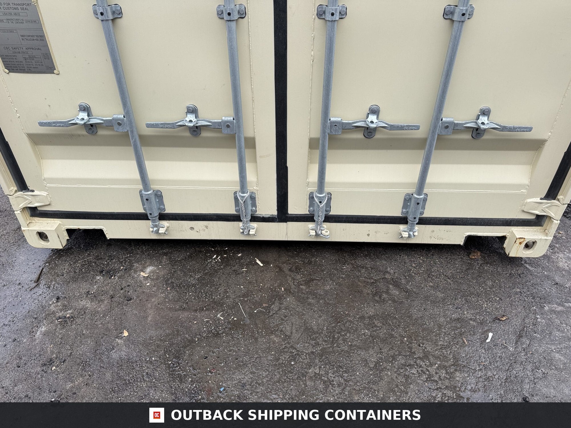 40ft New High Cube Shipping Container – Wind & Watertight – Beige — 40ft — new (image 5 of 12)