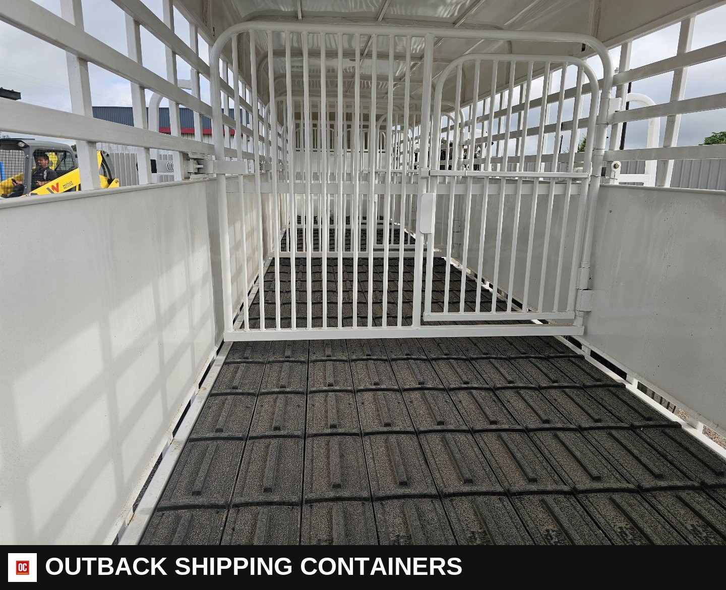 2025 Big Bend 6’8"X32' Stock / Stock Combo Trailer — Center Divider Gate | Outback Shipping Containers 2025 Big Bend 6’8"X32' Stock / Stock Combo Trailer for sale — center divider gate