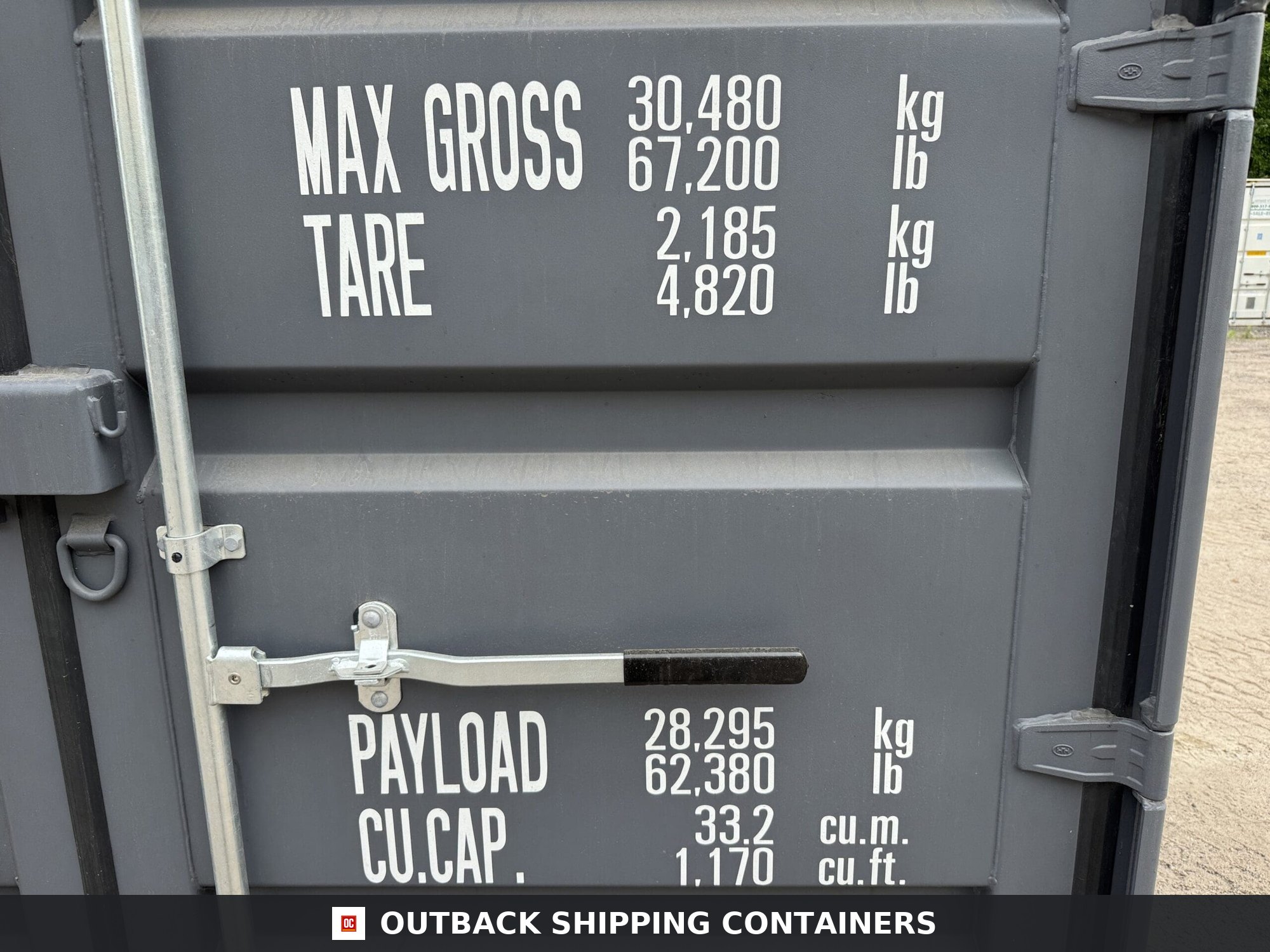 20ft New Shipping Container – Wind & Watertight – Gray — 20ft — new (image 4 of 12)