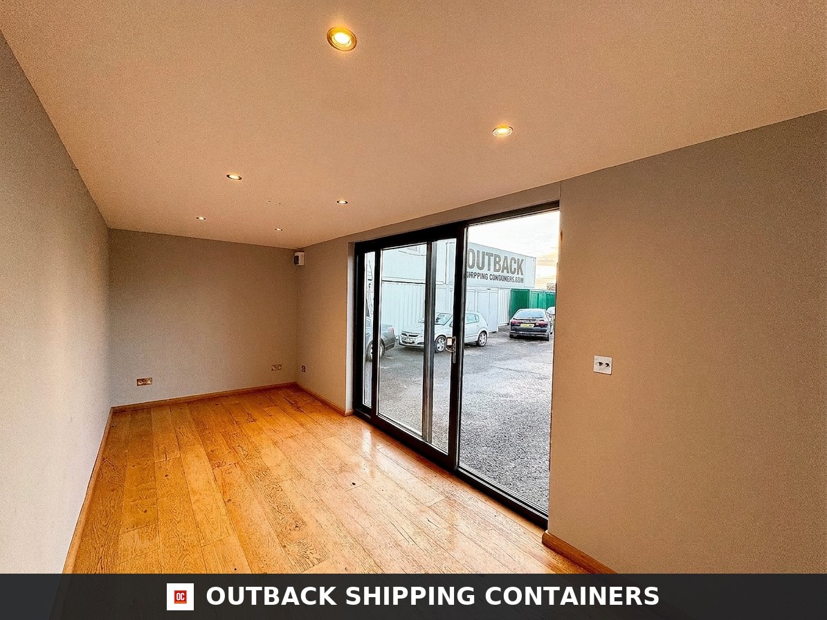 20x8ft for Sale — Interior View | Outback Shipping Containers 2 CD-1064 20x8ft — CUSTOM SHIPPING CONTAINER CONVERSION — Portable Bui — angle 4