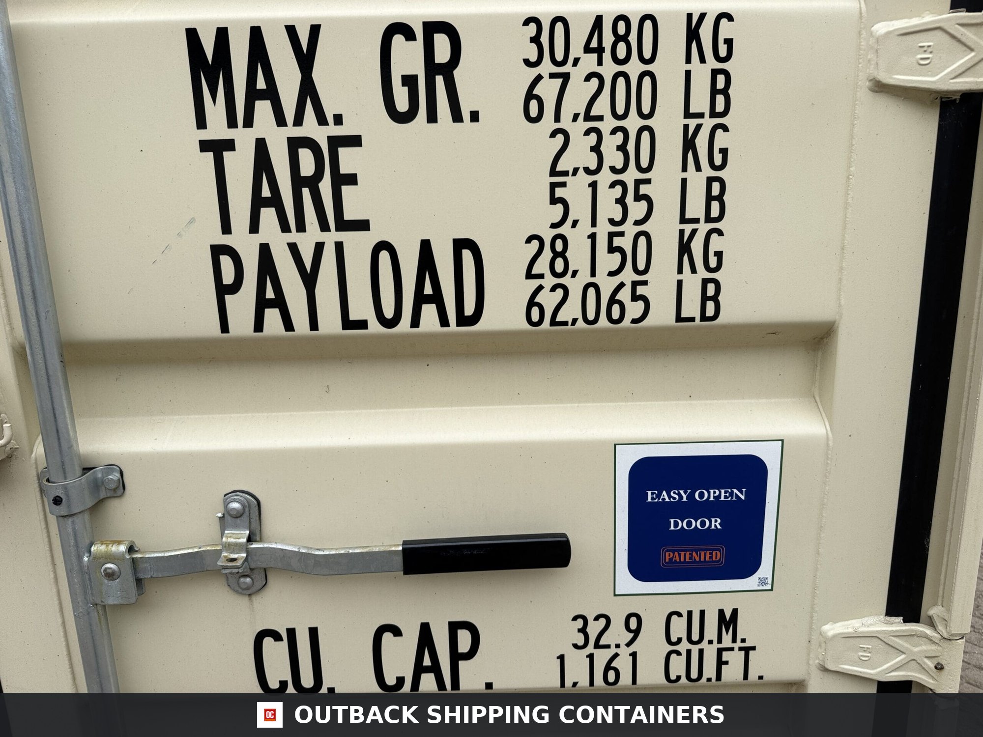 20ft New Shipping Container – Wind & Watertight – Beige — 20ft — new (image 8 of 12)