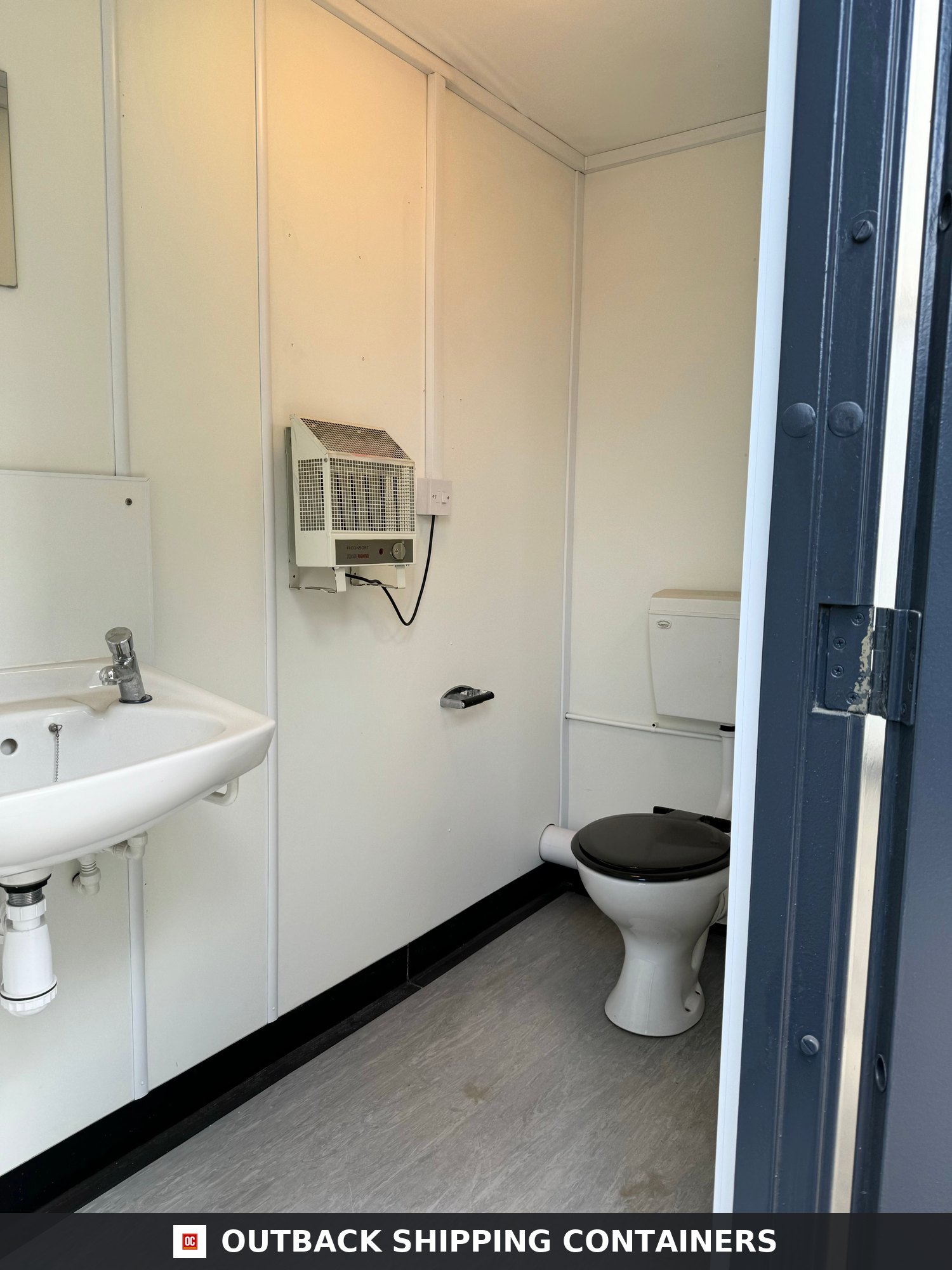 32 x 10 ft for Sale — Window and Shutter Detail | Outback Shipping Containers 32 x 10 ft — 6+1 Toilet Block — Anti-Vandal Portable Toilet Block — No 1070 — product gallery image 7 of 19