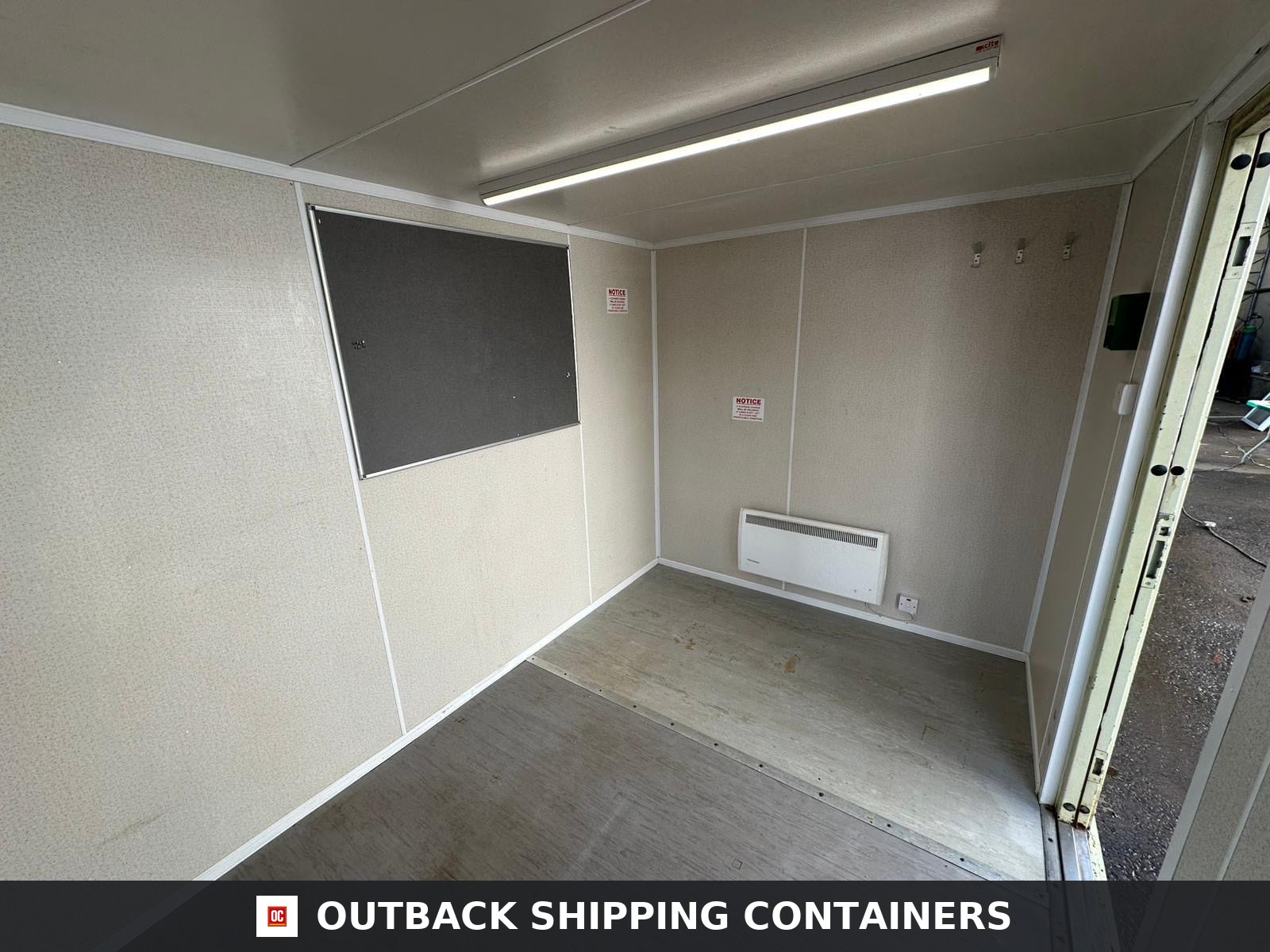 21x8ft for Sale — Door and Entry Detail | Outback Shipping Containers 2 3 4 21x8ft — Office & Storage Unit 50/50 Split — Cabin / Container Store — Portable Anti-Vandal Building - image 6