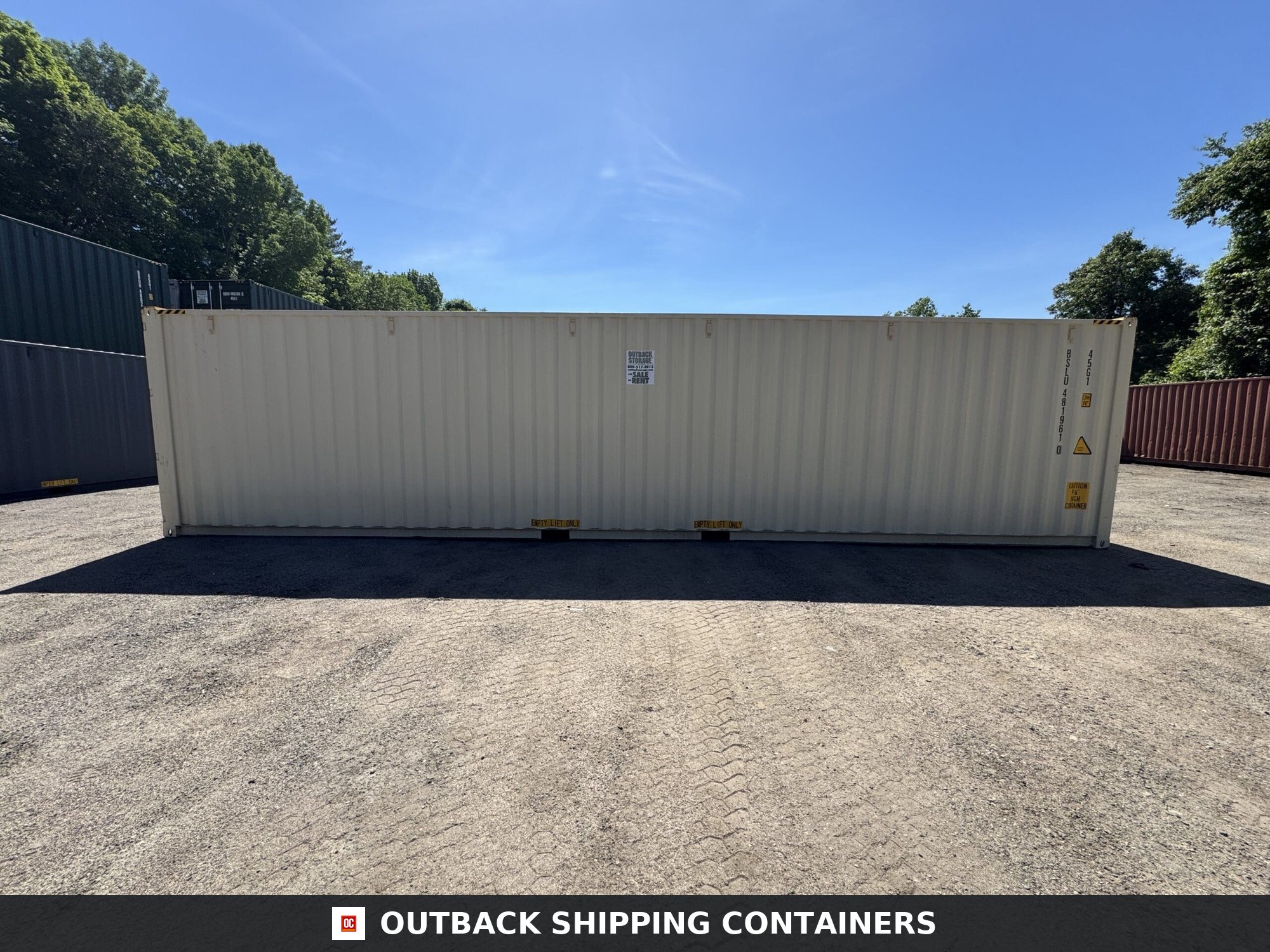 40ft New High Cube Shipping Container – Wind & Watertight – Beige — 40ft — new (image 9 of 12)