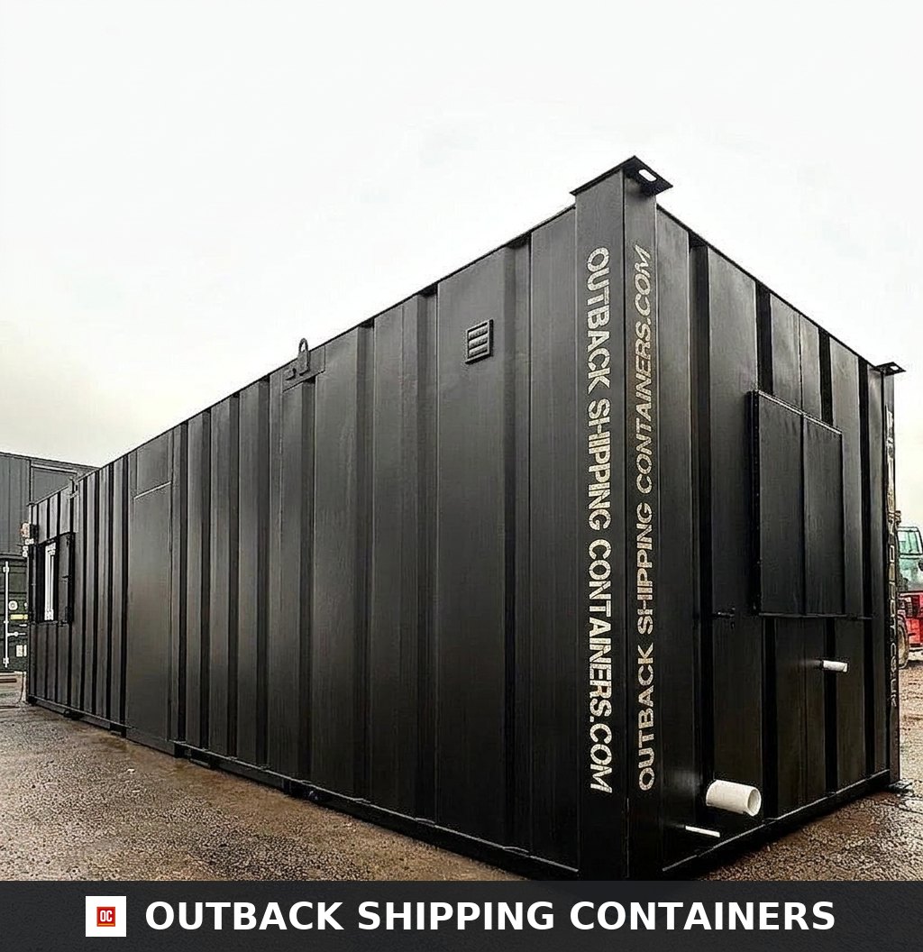 32x10ft for Sale — Corner Casting and Frame Detail | Outback Shipping Containers 32x10ft — Custom Cabin — image 10 of 15