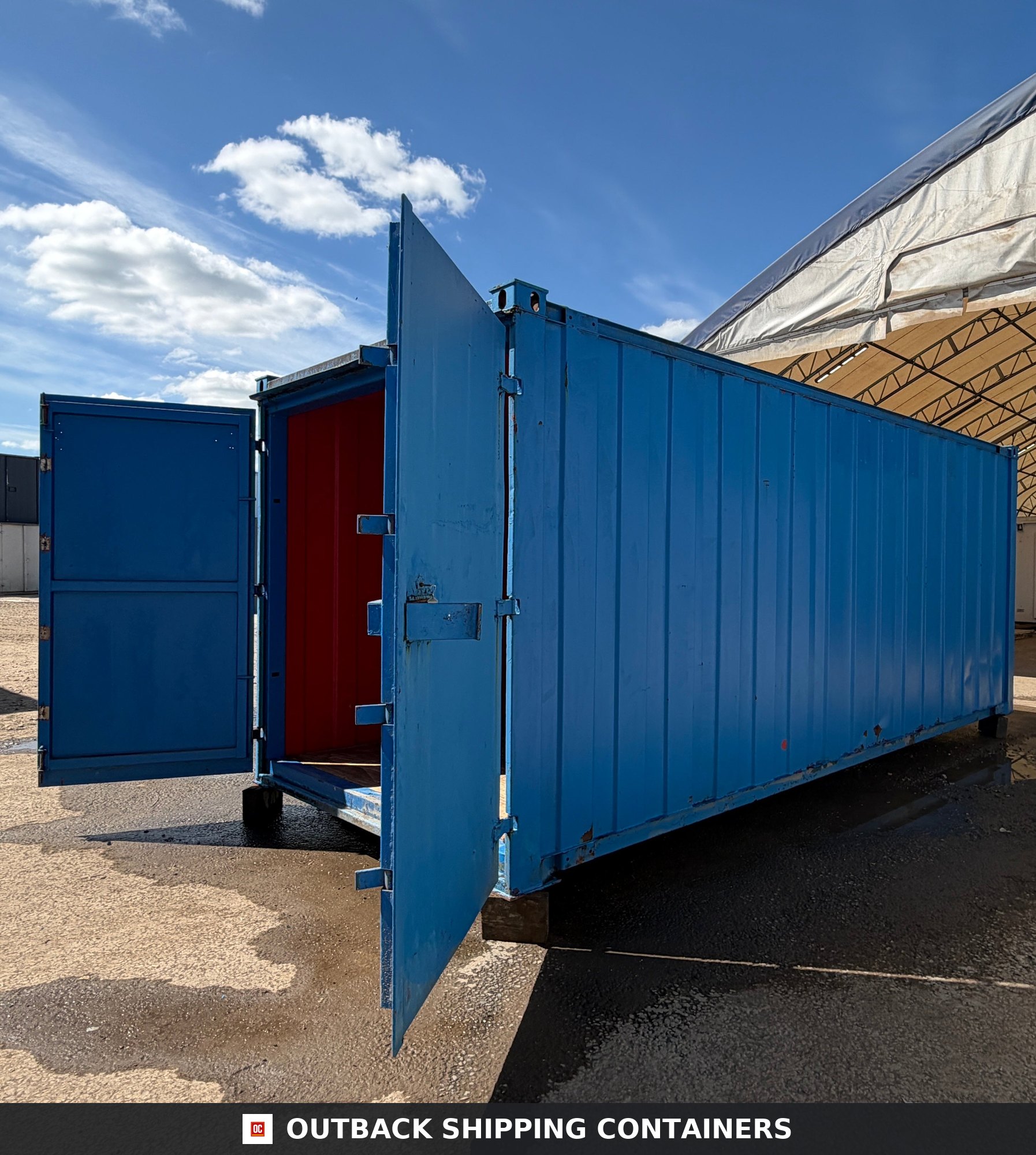 21x8 ft Anti-Vandal Store — Storage Container (Unrefurbished) — Unrefurbished steel storage container by Outback Shipping Containers