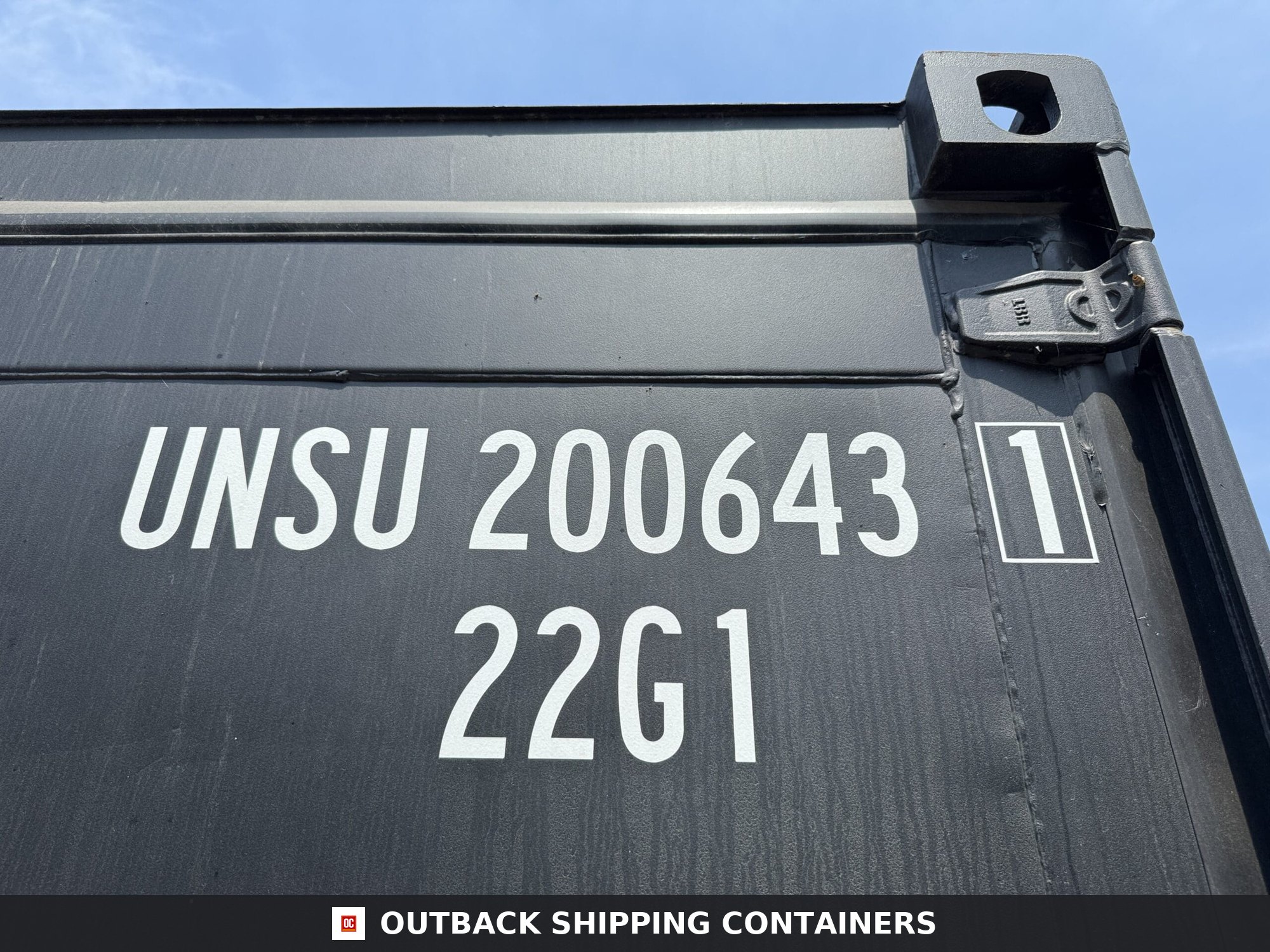 20ft New Shipping Container – Wind & Watertight – Black — 20ft — new (image 2 of 12)