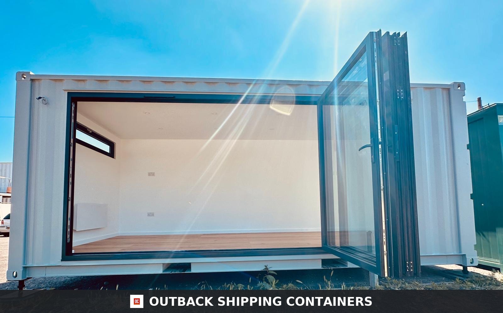 CD-1237 20x8ft CUSTOM SHIPPING CONTAINER CONVERSION — Portable Build — angle 5