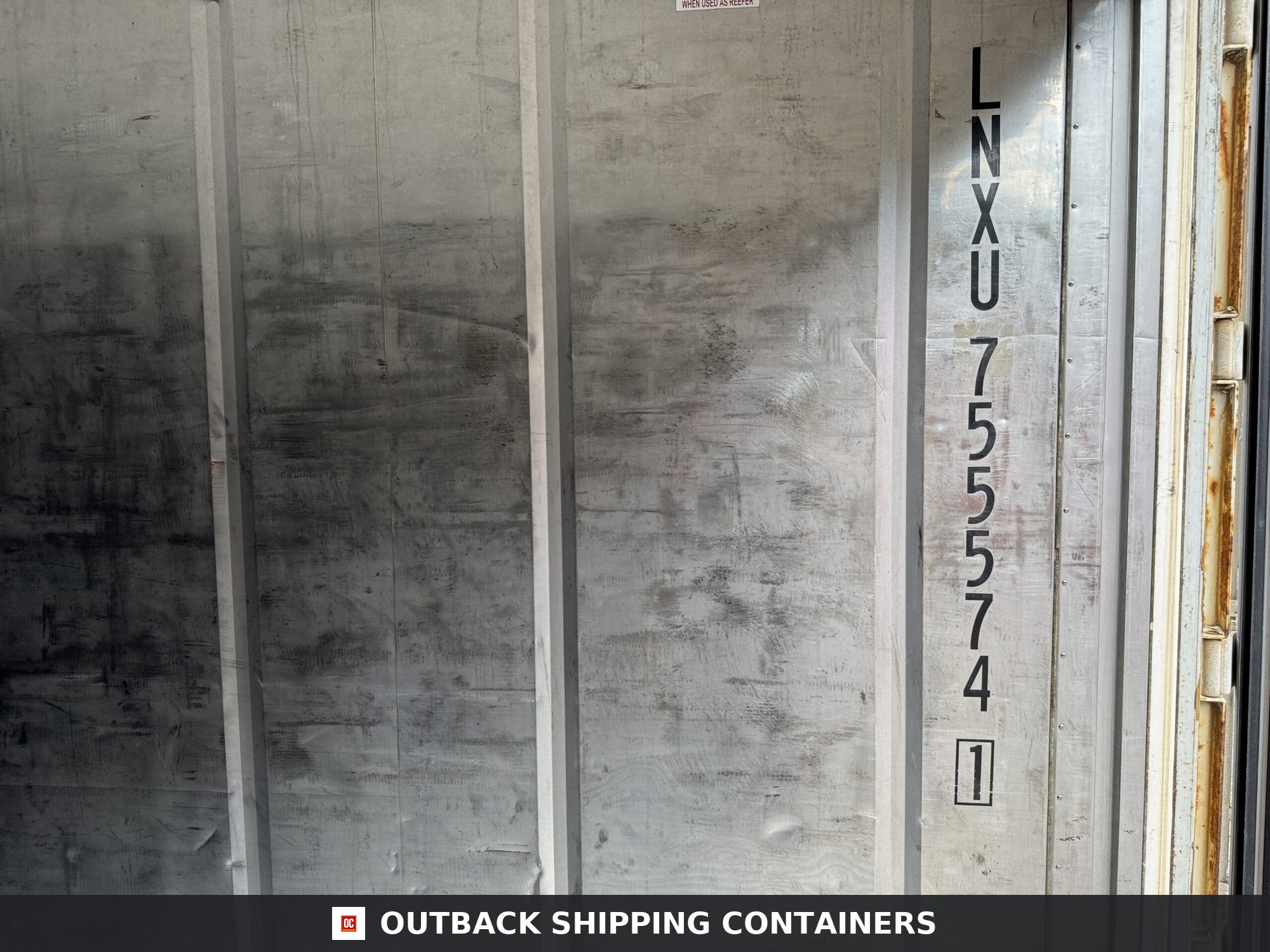 40ft As-Is High Cube Shipping Container for Sale — Three-Quarter Angle View 2 40ft As-Is High Cube Shipping Container – Wind & Watertight – White — 40ft — as_is (image 3 of 12)