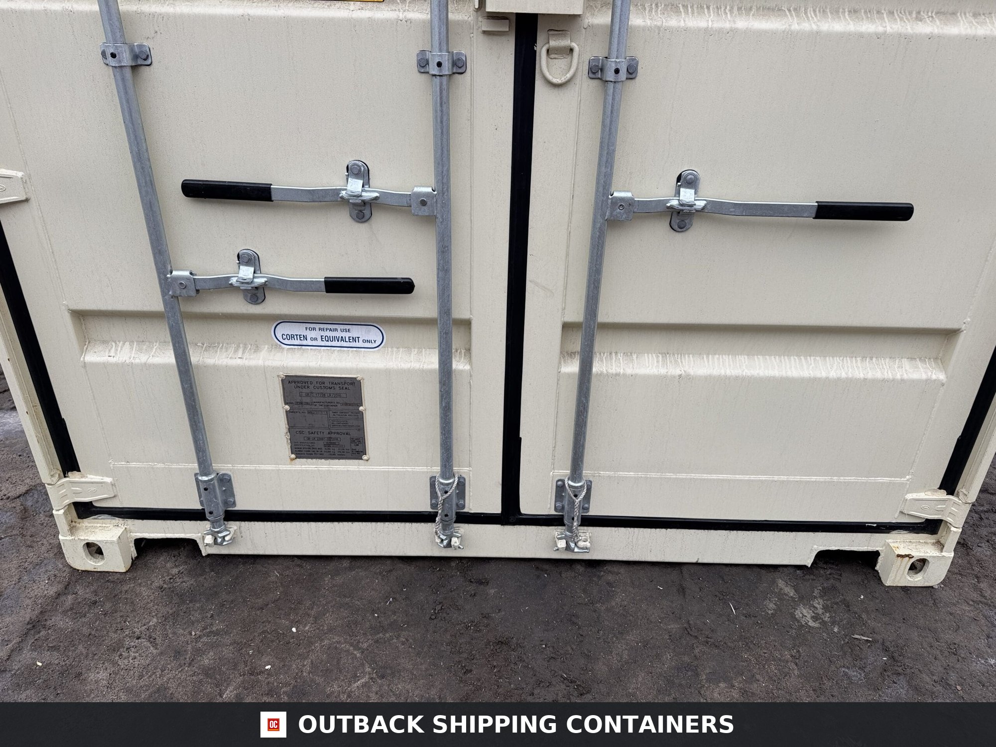 20ft New High Cube Shipping Container – Wind & Watertight – Beige — 20ft — new (image 6 of 12)