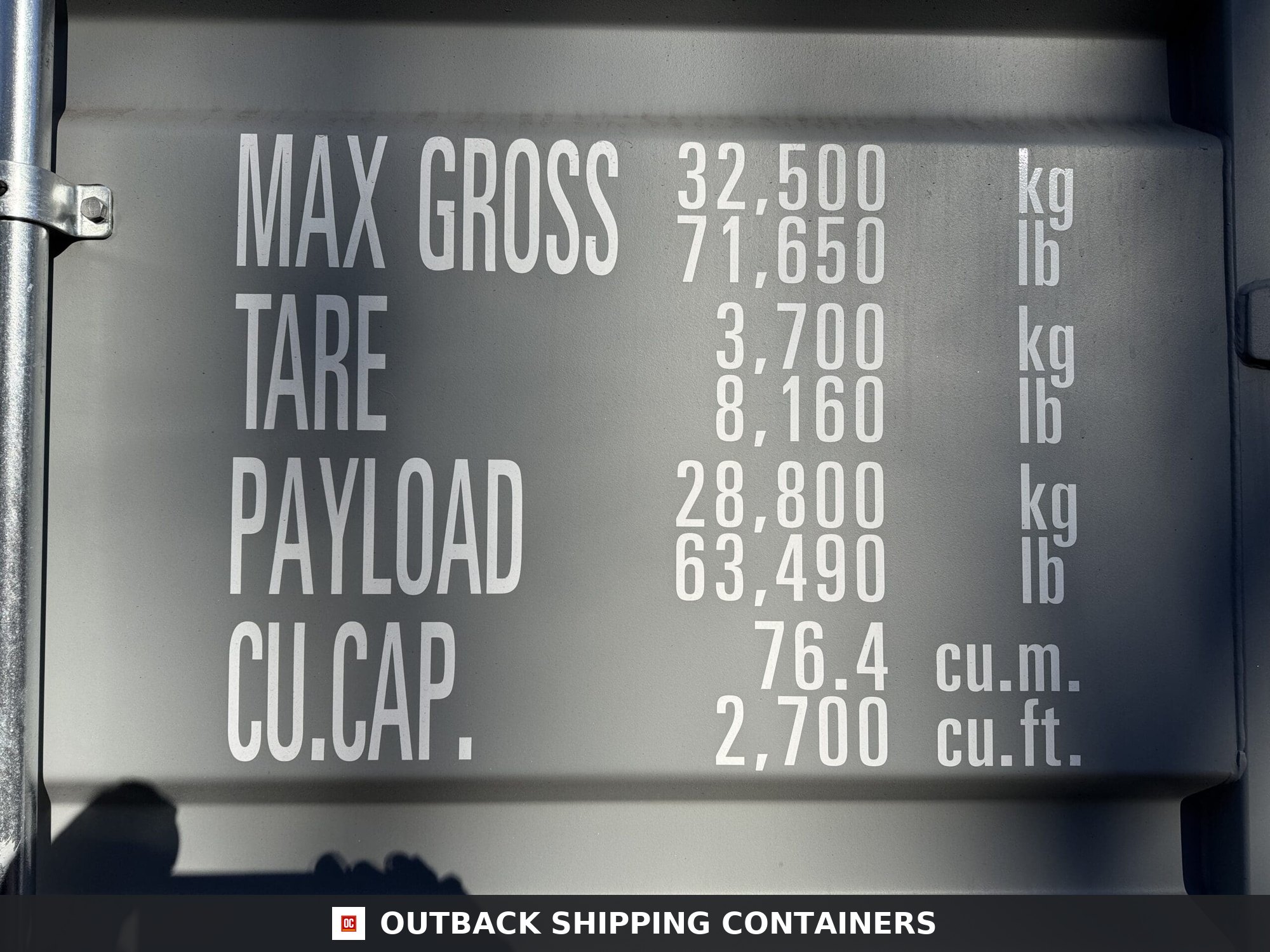 40ft New High Cube Shipping Container – Wind & Watertight – Gray — 40ft — new (image 4 of 12)