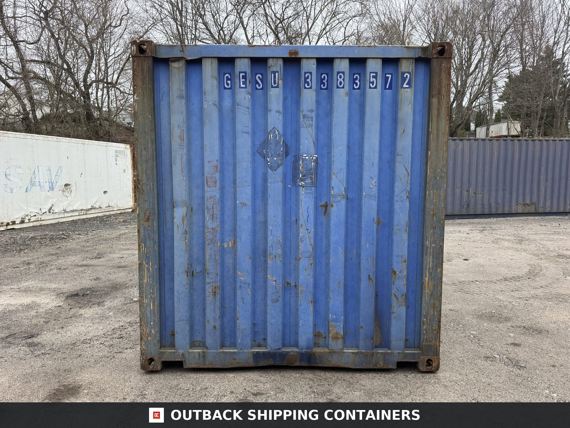 20ft Used Shipping Container – Wind & Watertight – Blue — 20ft — used (image 9 of 12)