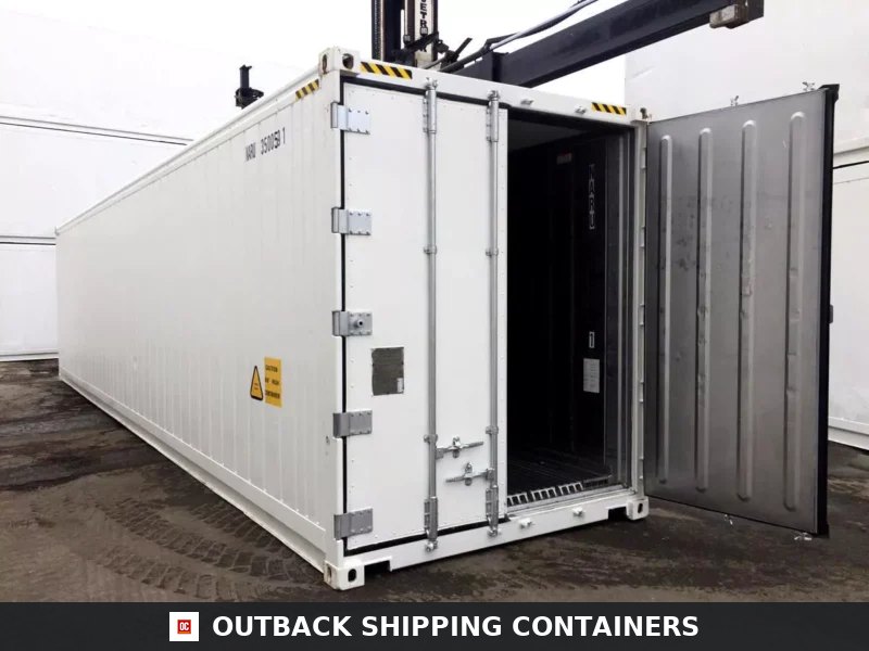 40 Feet Freezer Container Compact Mobile Cold Storage -40°C Reefer — Rear Exterior View 40 Feet Freezer Container Compact Mobile Cold Storage -40°C Reefer Container — 40ft refrigerated container (image 4 of 6)