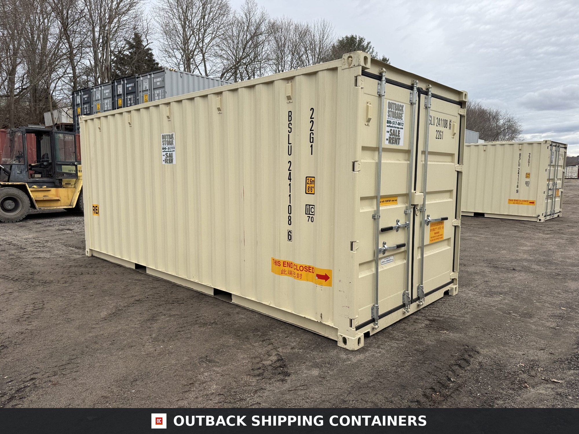 20ft New Shipping Container – Wind & Watertight – Beige — 20ft — new (image 9 of 12)