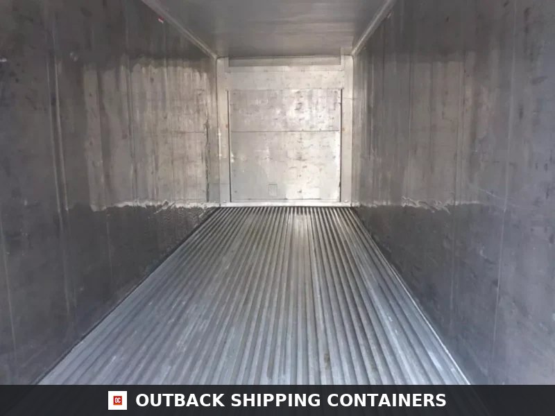 30 Feet Freezer Container Customized Mobile Cold Storage Cell Container — Rear Exterior View 30 Feet Freezer Container Customized Mobile Cold Storage Cell Container / Reefer — 30ft refrigerated container (image 4 of 6)