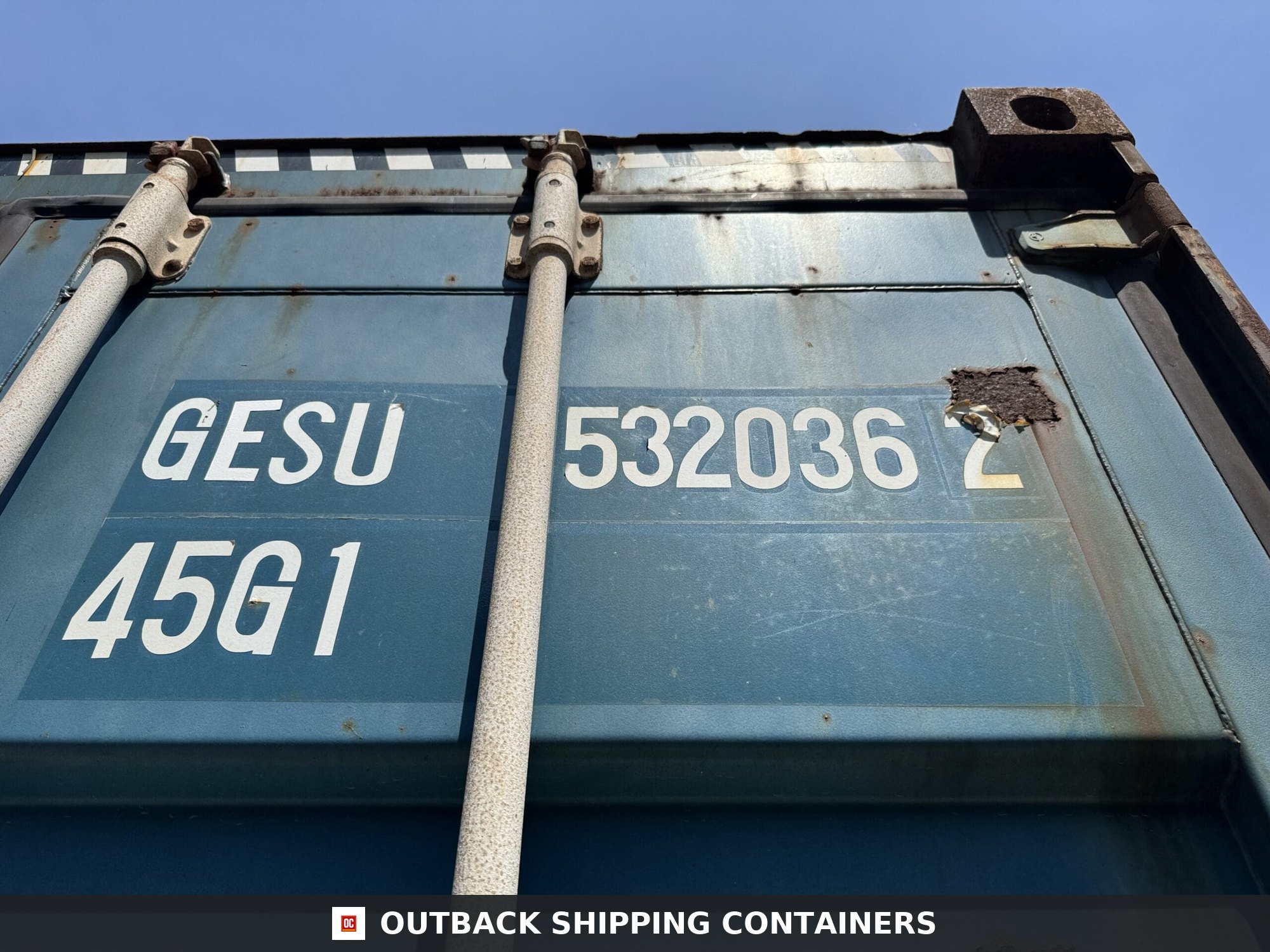 40ft Used High Cube Shipping Container – Wind & Watertight – Blue — 40ft — used (image 2 of 12)