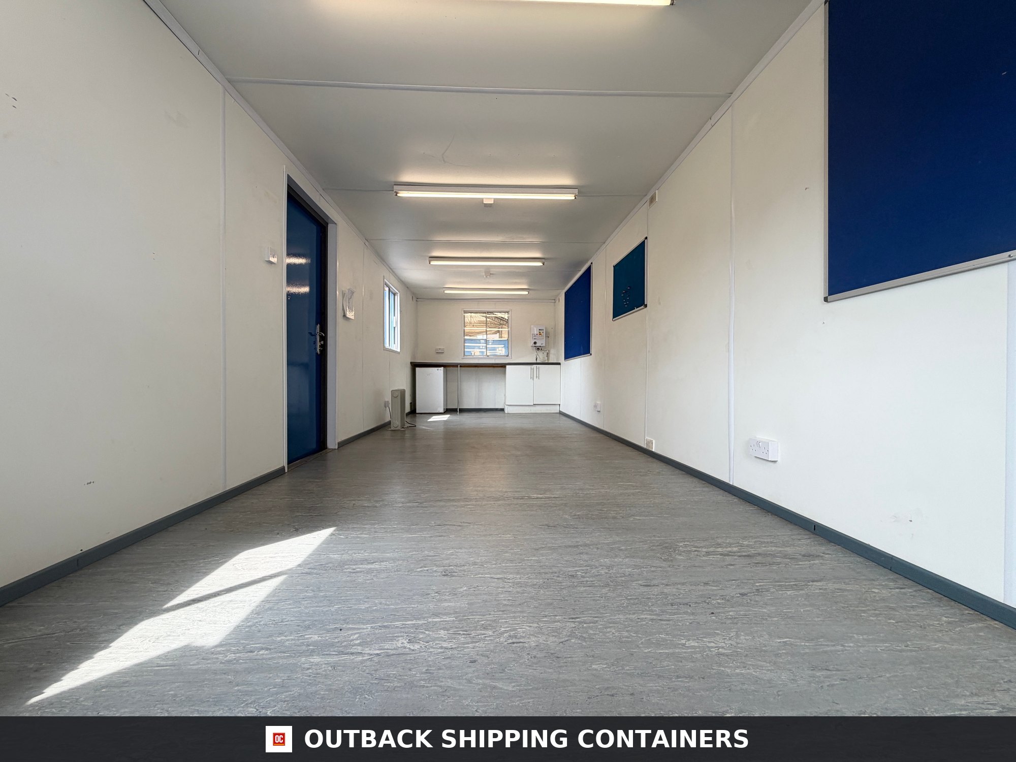 32x10ft for Sale — Door and Entry Detail | Outback Shipping Containers 32x10ft — Canteen / Office — Building Site Accommodation — Portable Anti-Vandal - image 6