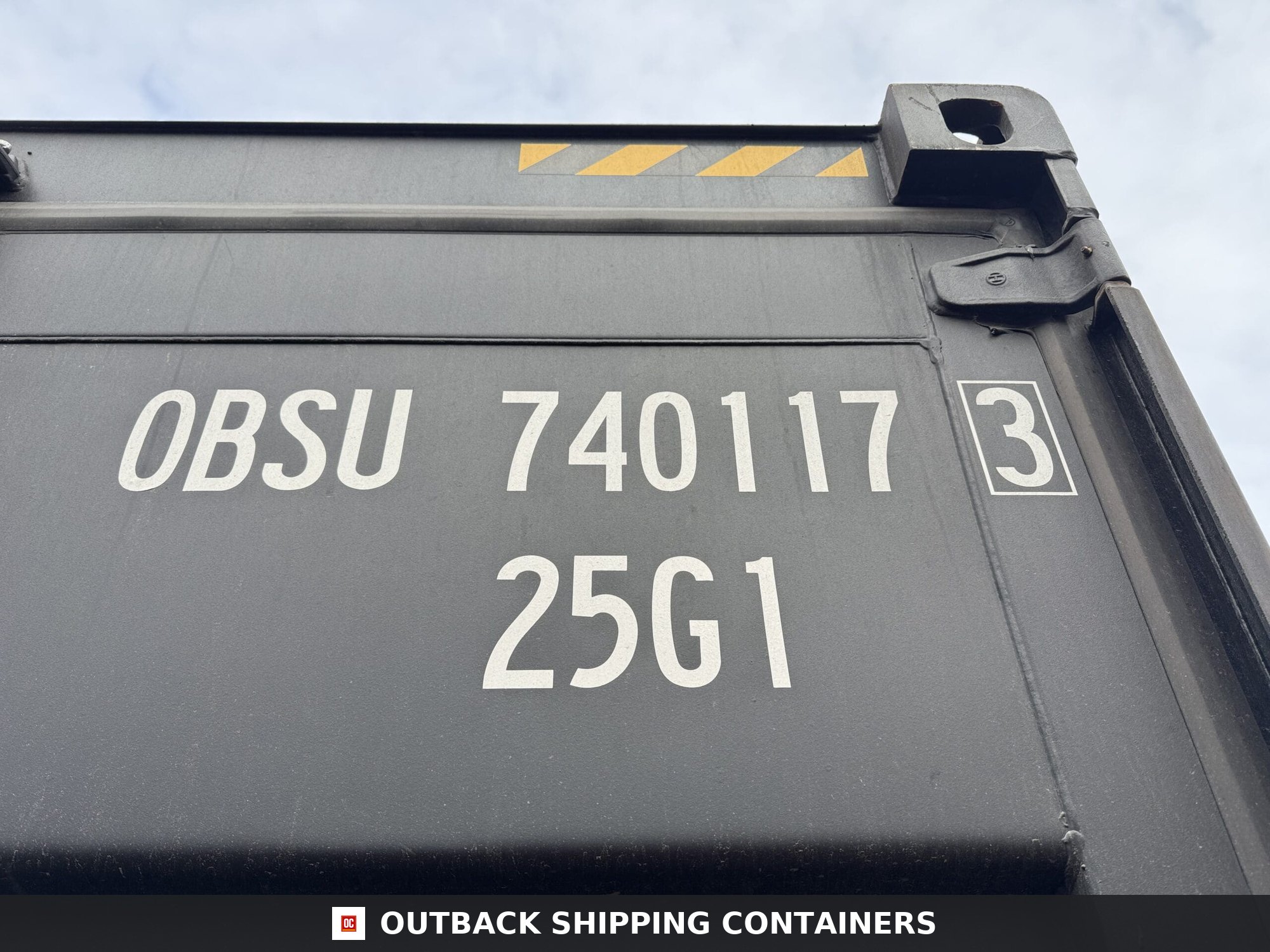 20ft New High Cube Shipping Container — Side Profile View | Outback Shipping Containers 2 3 5 20ft New High Cube Shipping Container – Wind & Watertight – Black — 20ft — new (image 2 of 12)